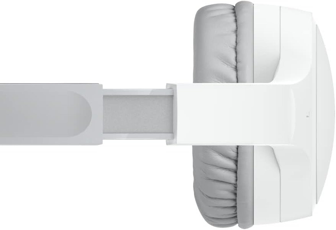 Soundform Children'S Mini Wireless Headphones with Built-In Microphone and Fun Sticker for 30 Hours Playback - Study Holidays on Ear Headphones for Iphone, Ipad, Galaxy, White