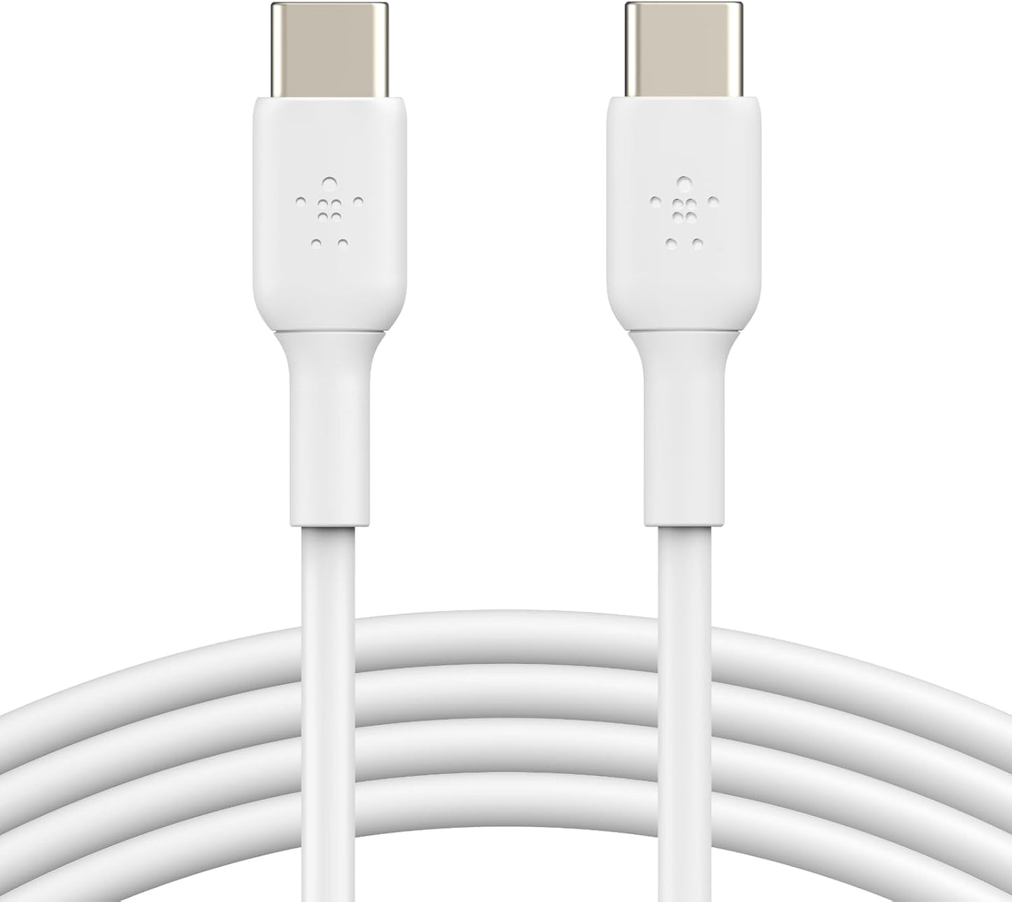 USB-C to USB-C Fast Charging Cable (2M/6.6Ft) for Iphone 16, Iphone 16 Pro, Iphone 16 Pro Max, Galaxy S25, S24, Note, Pixel, Ipad Pro, Nintendo Switch 2, Carplay & More - White