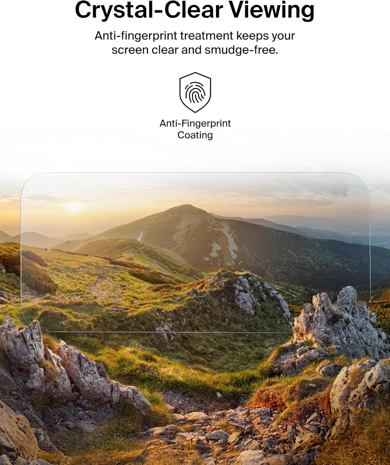 Screenforce Temperedglass Screen Protector for Iphone 17/16 Pro, Scratch-Resistant Impact Protection W/Included Easy Align Tray for Bubble Free Application, Recycled Glass - 2 Pack