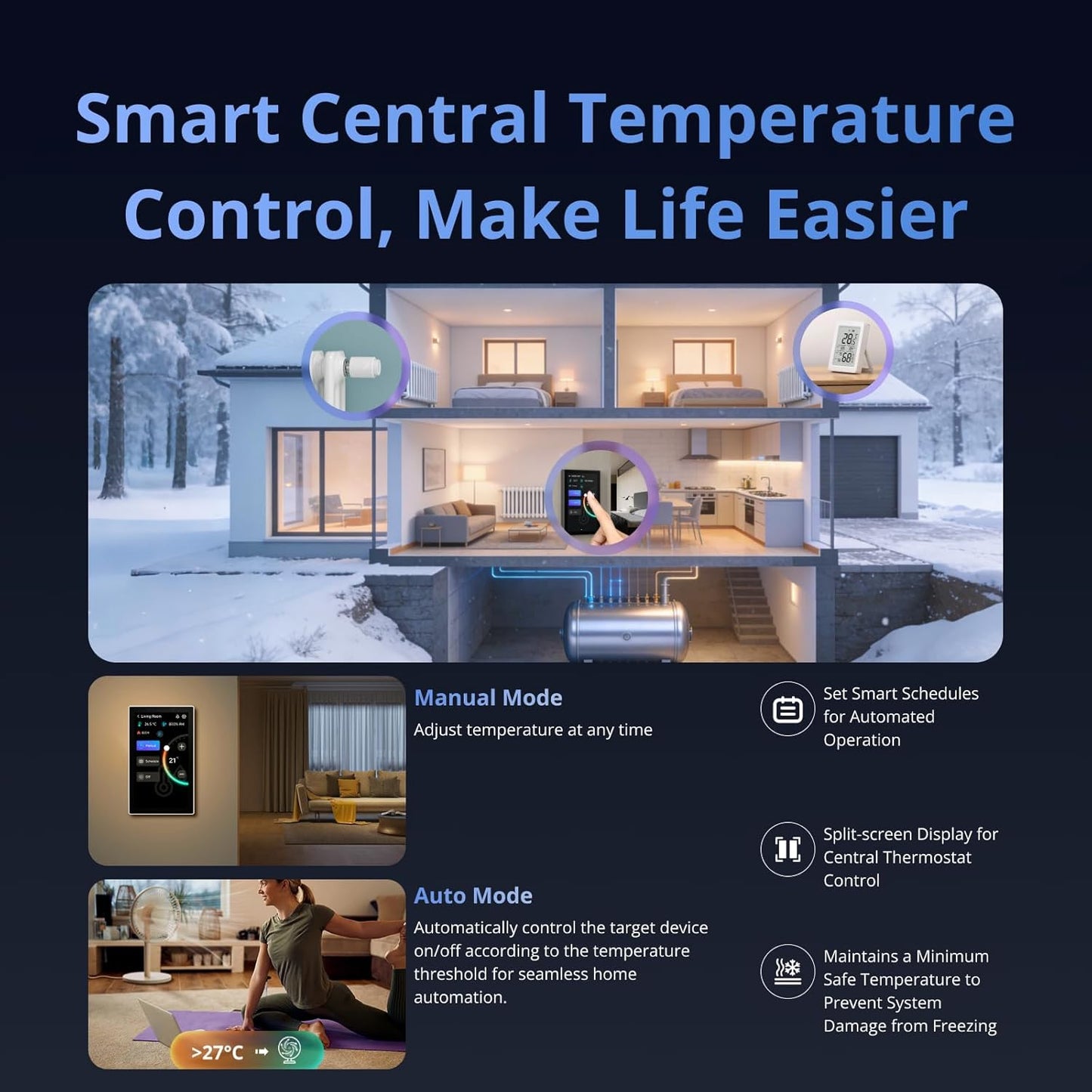 Nspanel Pro 120 Smart Home Management Interface (Black)
