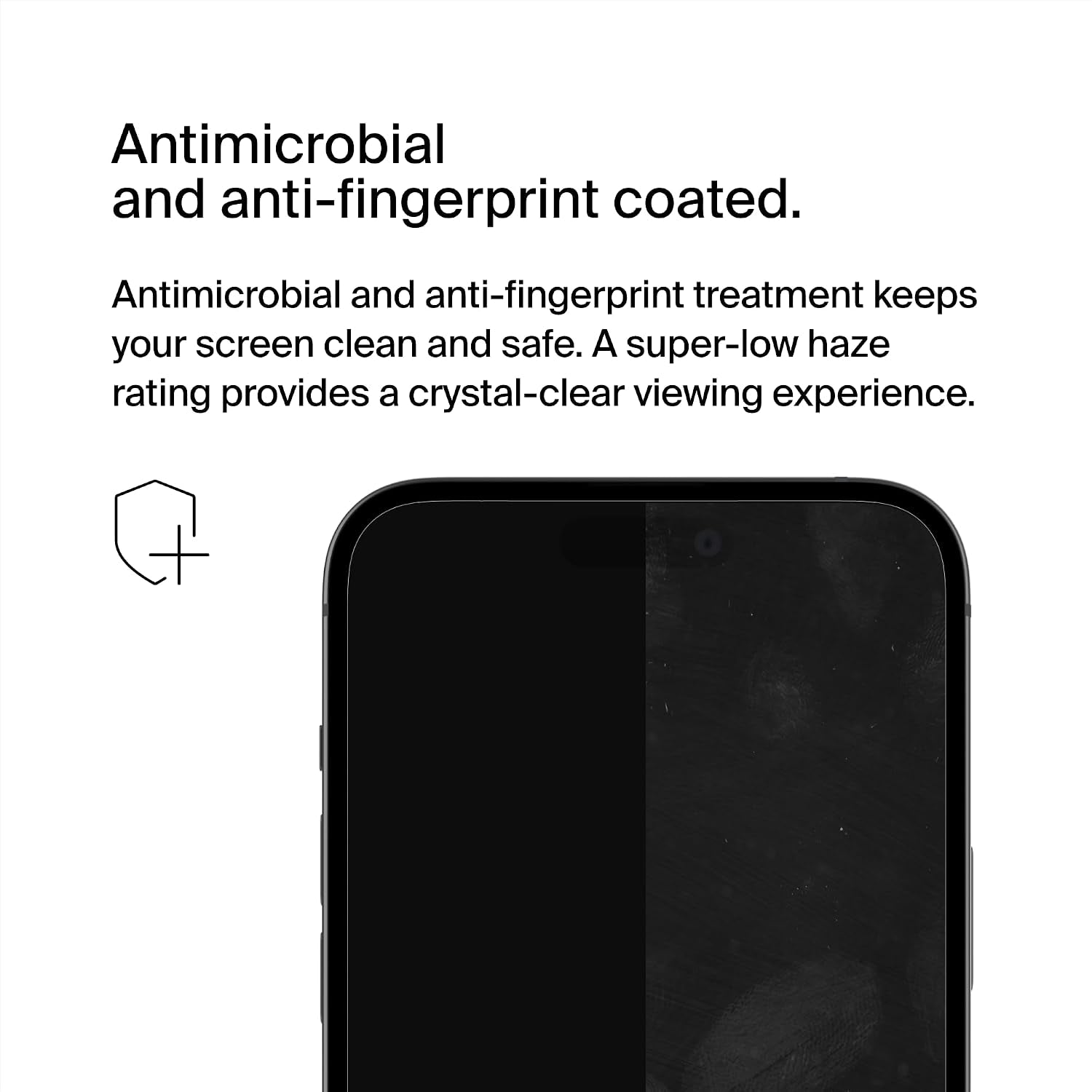 Screenforce Ultraglass 2 Treated Iphone 15 Pro Max Screen Protector - Scratch-Resistant, 9H Hardness Tested Glass W/Slim Design - Includes Easy Align Tray for Bubble-Free Application