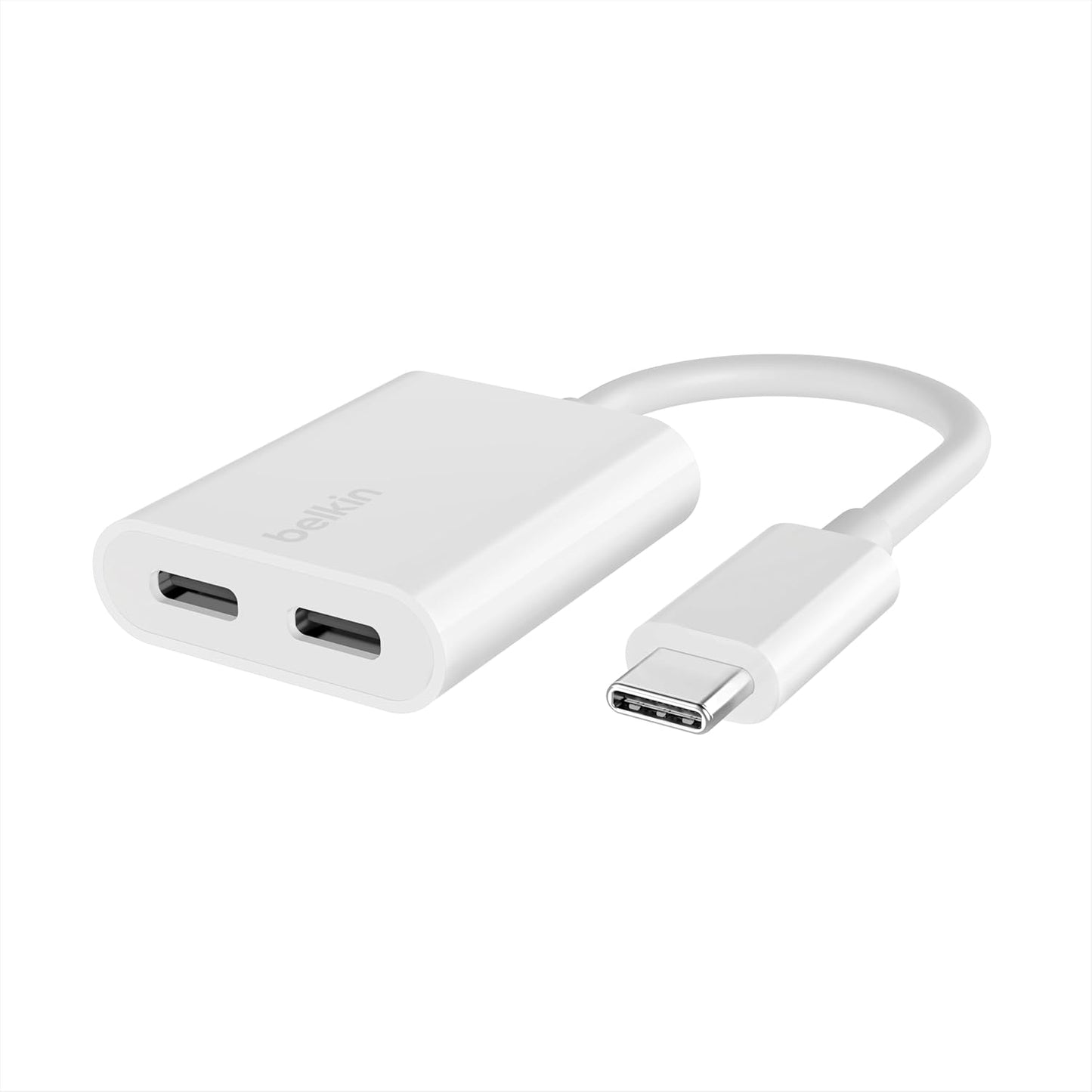Rockstar USB-C Audio + Charge Adapter, Headphone Adapter W/Usb-C 60W Power Delivery Fast Charging for Iphone, Ipad Pro, Galaxy, Note, Google Pixel, LG G6, Sony Xperia, Oneplus, & More - White