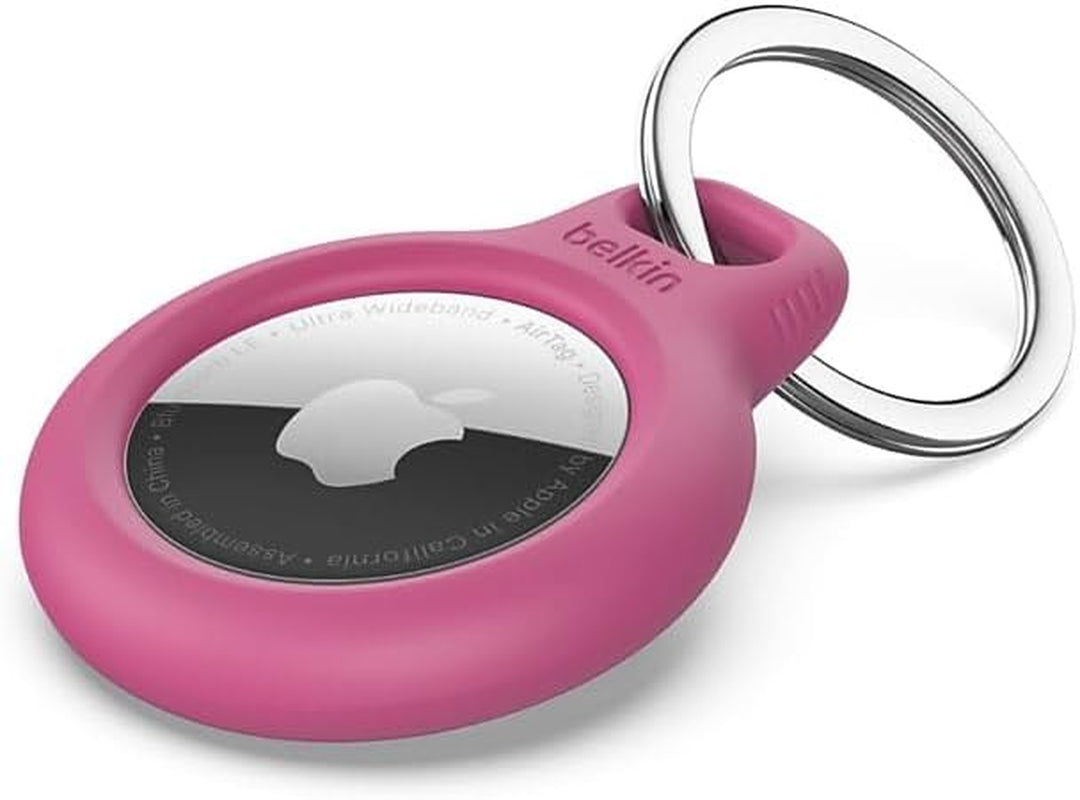 Secure Holder with Key Ring for AIRTAG - Pink