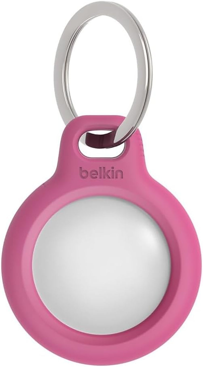 Secure Holder with Key Ring for AIRTAG - Pink
