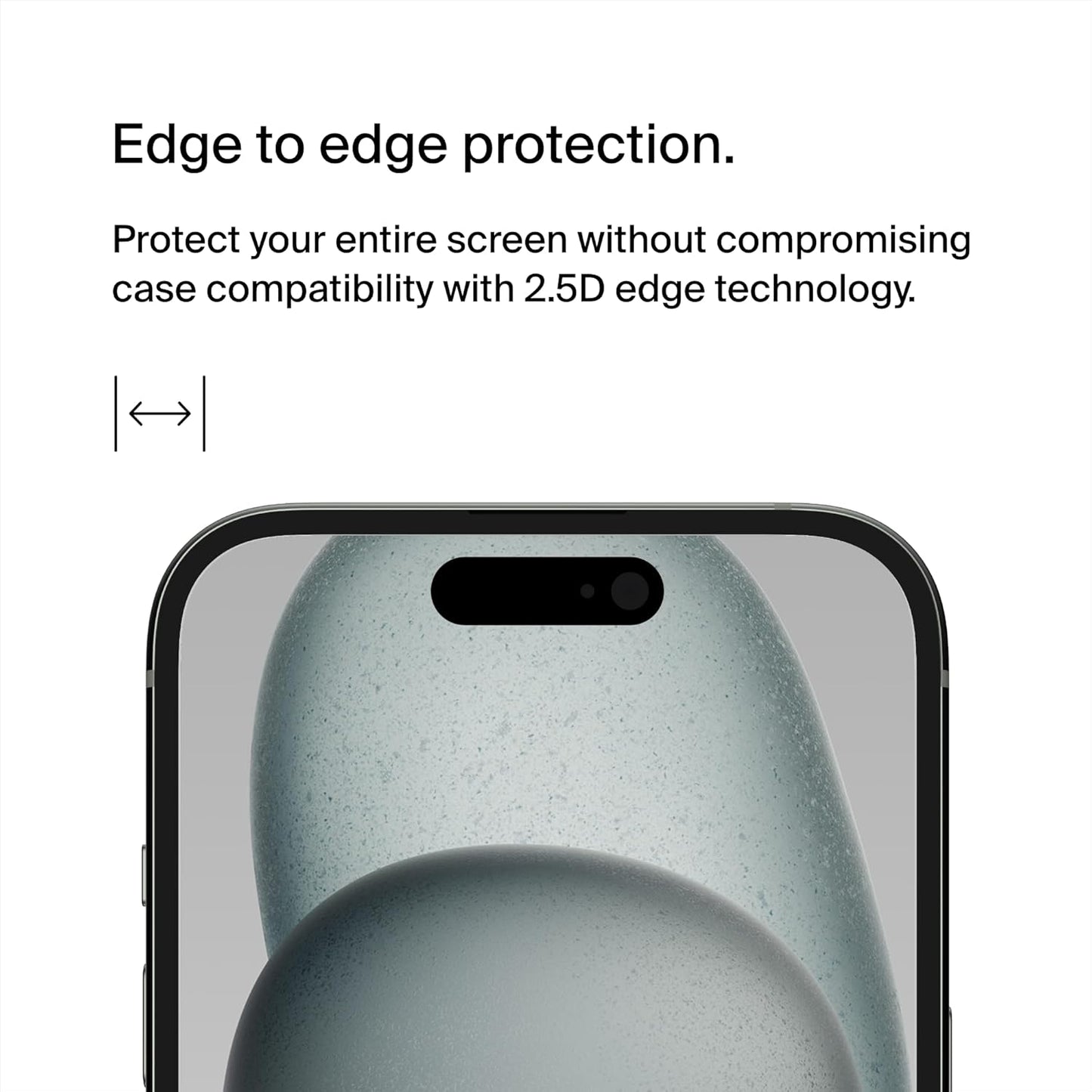 Screenforce Temperedglass Treated Privacy Screen Protector for Iphone 15 and 14 Pro - Slim & Scratch-Resistant - Includes Easy Align Tray for Bubble Free Application