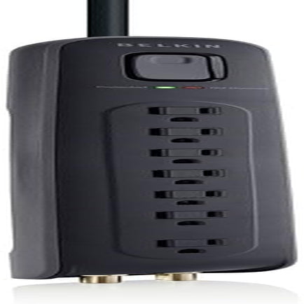 AV Power Strip Surge Protector and Coaxial Protection, 4Ft Cord, Black