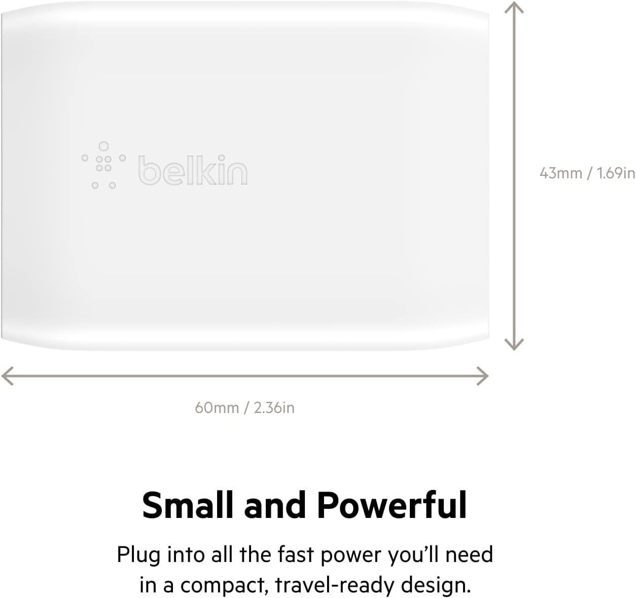 USB C Charger Block 30W, Fast Charging - Iphone 17, Air, Pro, Pro Max, Samsung Galaxy S25, Ipad, Airpods, Apple Watch, Nintendo Switch 2 & More - White