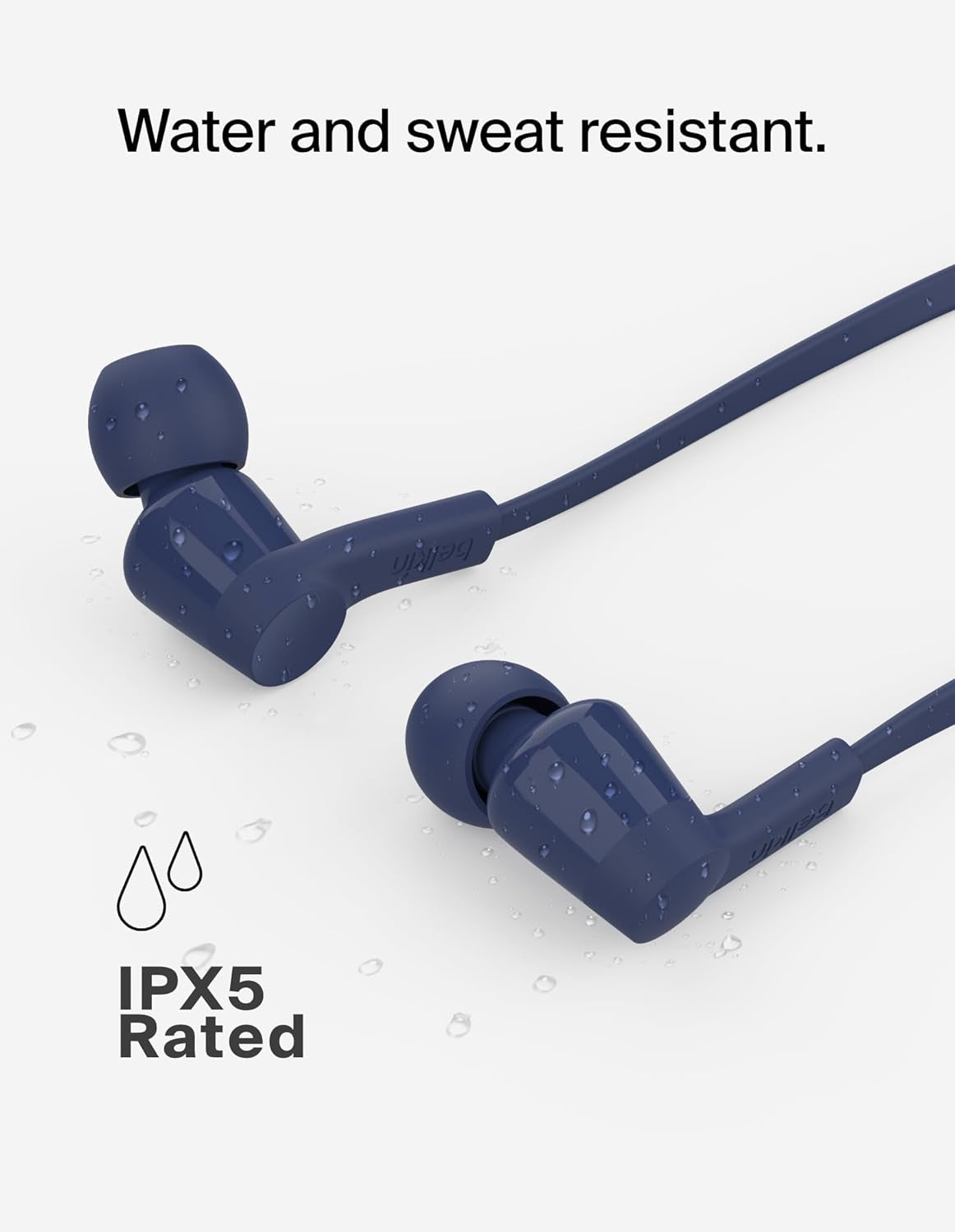 Soundform Wired Earbuds with USB-C Connector, In-Ear Earphones W/Microphone - USB-C Headphones for Iphone 17, Iphone 16, Ipad Mini, Galaxy S26, Google Pixel 10, Android, & More - Blue
