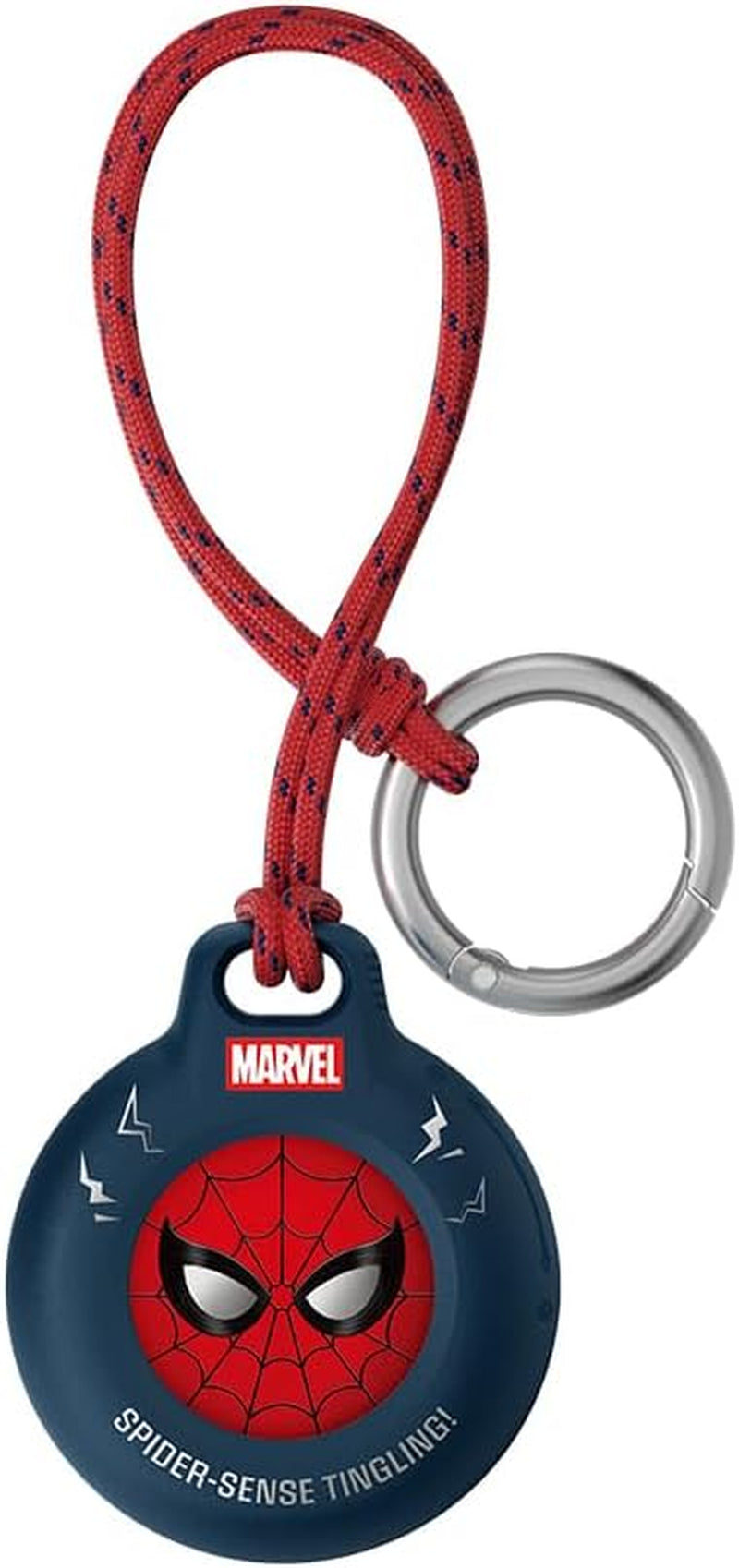 [Spiderman]  Msc021Qcbr-Dy Airtag Case, Protective Cover, Waterproof, Bicycle, Wallet, Children, Safe, Anti-Lost, Anti-Theft, Anti-Scratch, Dog, Cat, Keychain