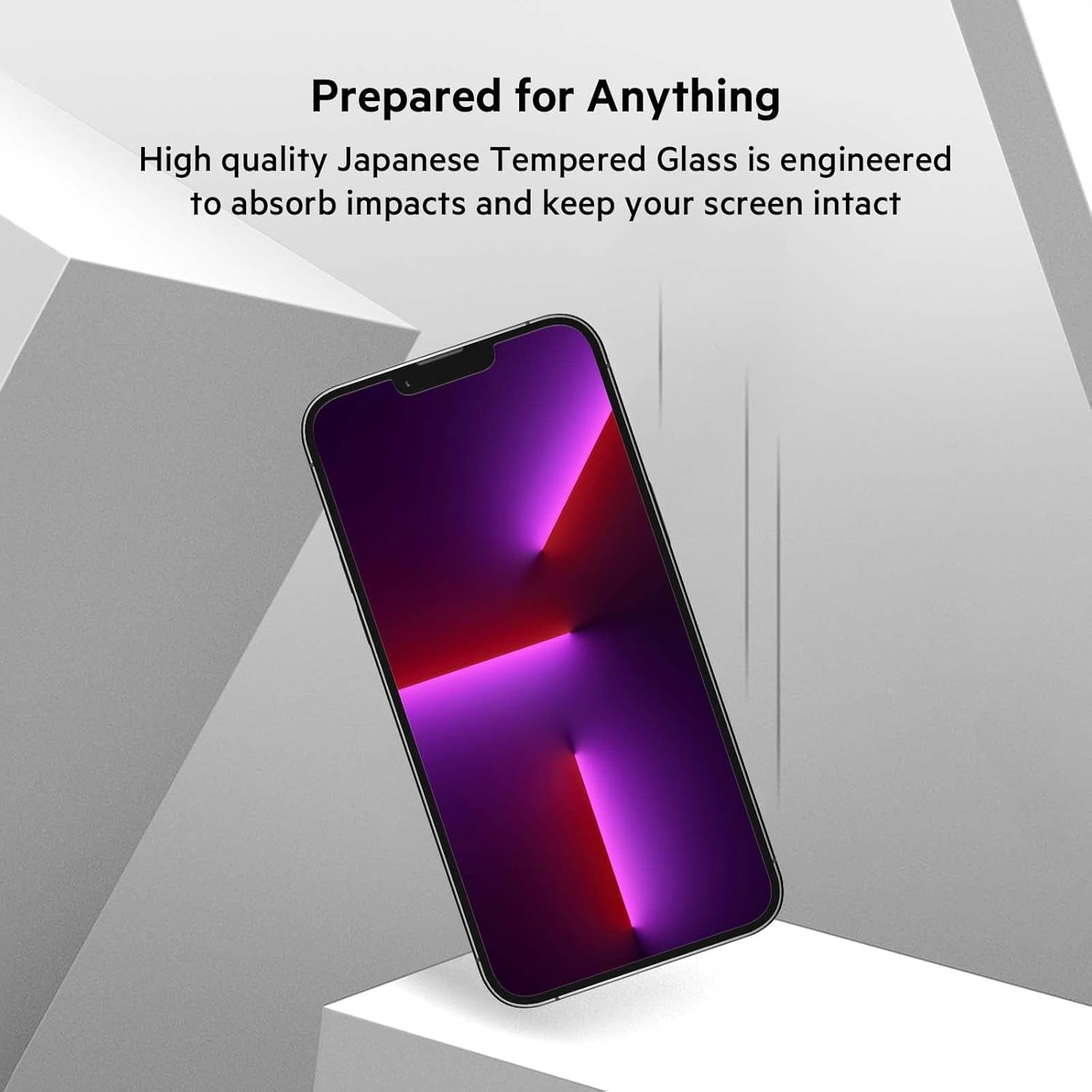 Iphone 14 Plus, Iphone 13 Pro Max Screen Protector Temperedglass, Antimicrobial-Treated, Easy Application Bubble Free with Included Guide Stickers