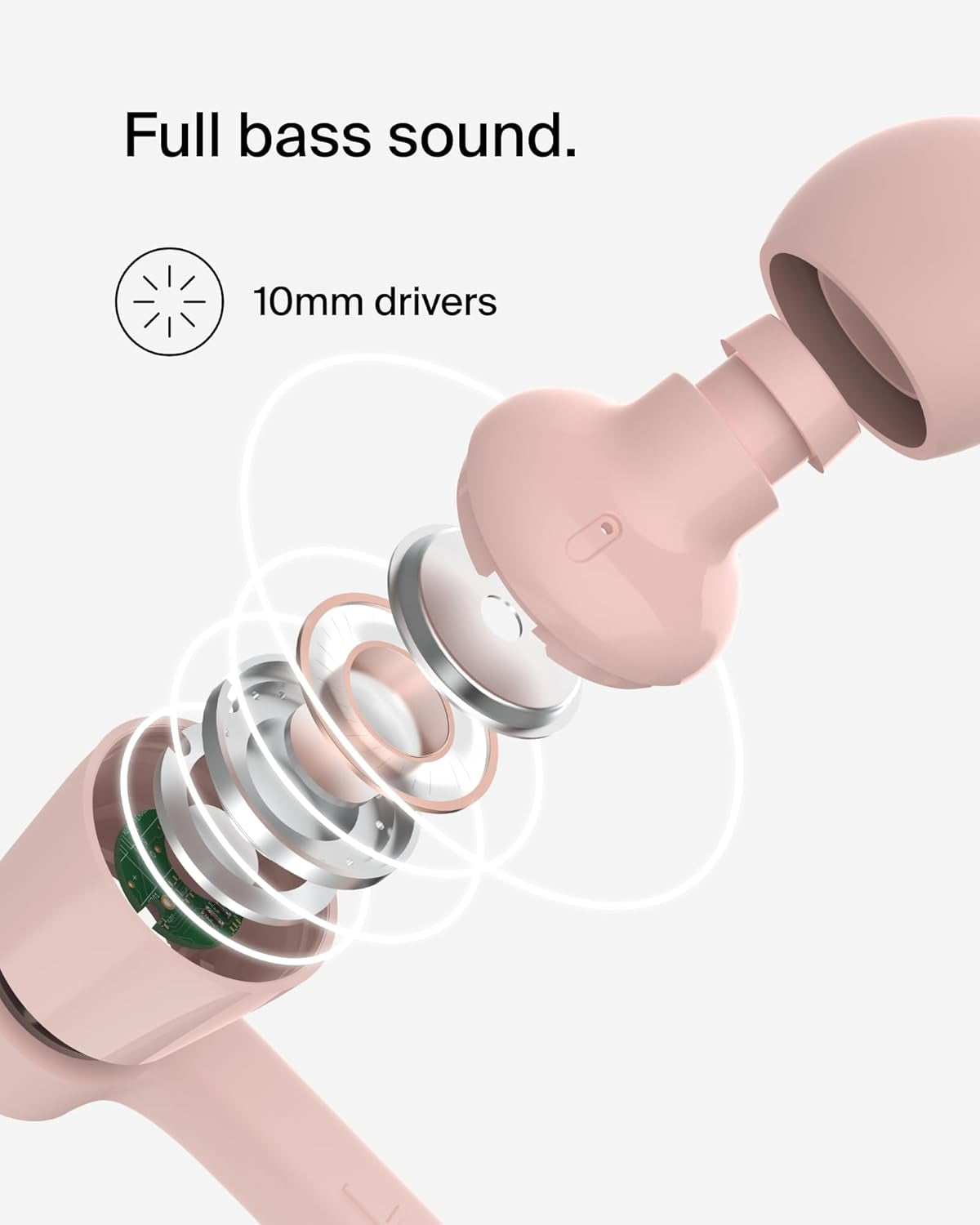 Soundform Wired Earbuds with USB-C Connector, In-Ear Earphones W/Microphone - USB-C Headphones for Iphone 17, Iphone 16, Ipad Mini, Galaxy S26, Google Pixel 10, Android, & More - Pink