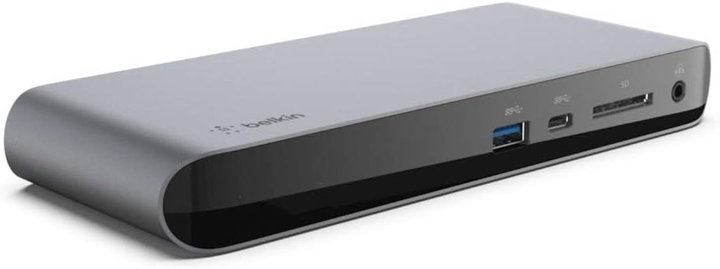 Thunderbolt 3 Dock Pro with 2.6 Ft Thunderbolt 3 Cable (Thunderbolt Dock for Macos and Windows) Dual 4K @60Hz, 40 Gbps Transfer Speeds, 85 W Upstream Charging