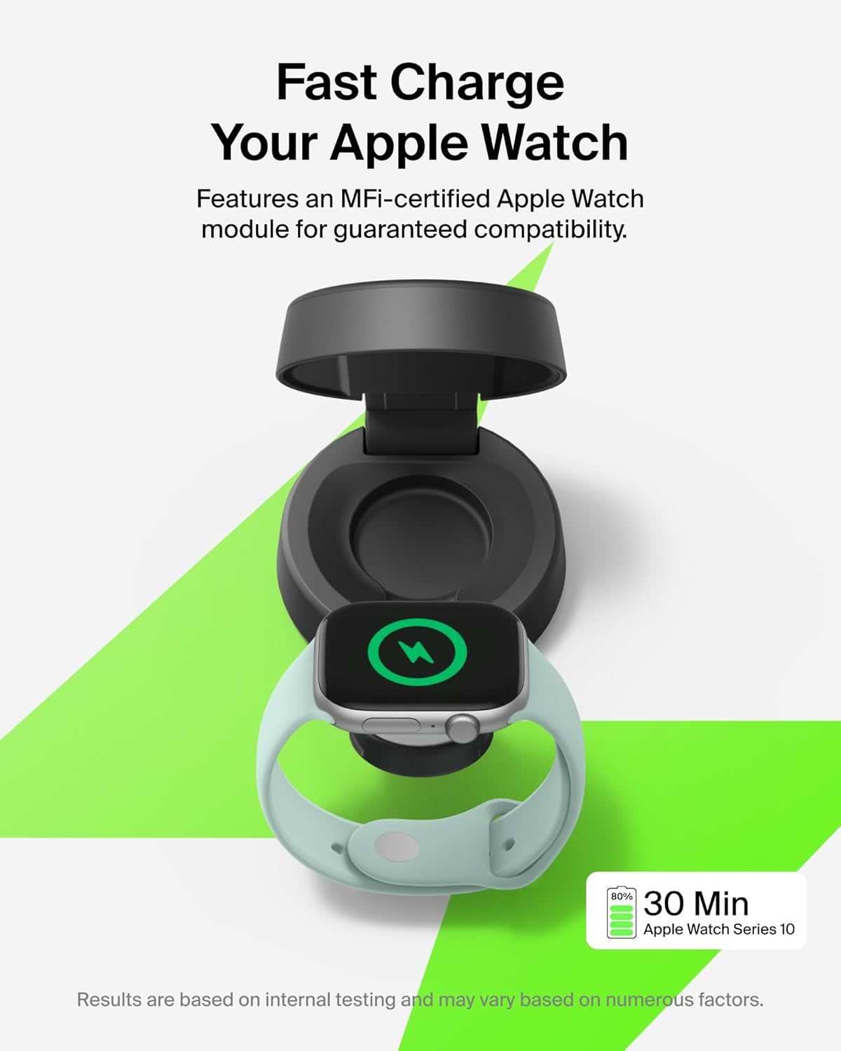 Magsafe Charger Compatible, 2-In-1 Wireless Charging Station, Qi2.2 25W Convertible Magnetic Charger for Iphone 17, Apple Watch Series 10, Google Pixel 10, and More (45W Adapter Included)