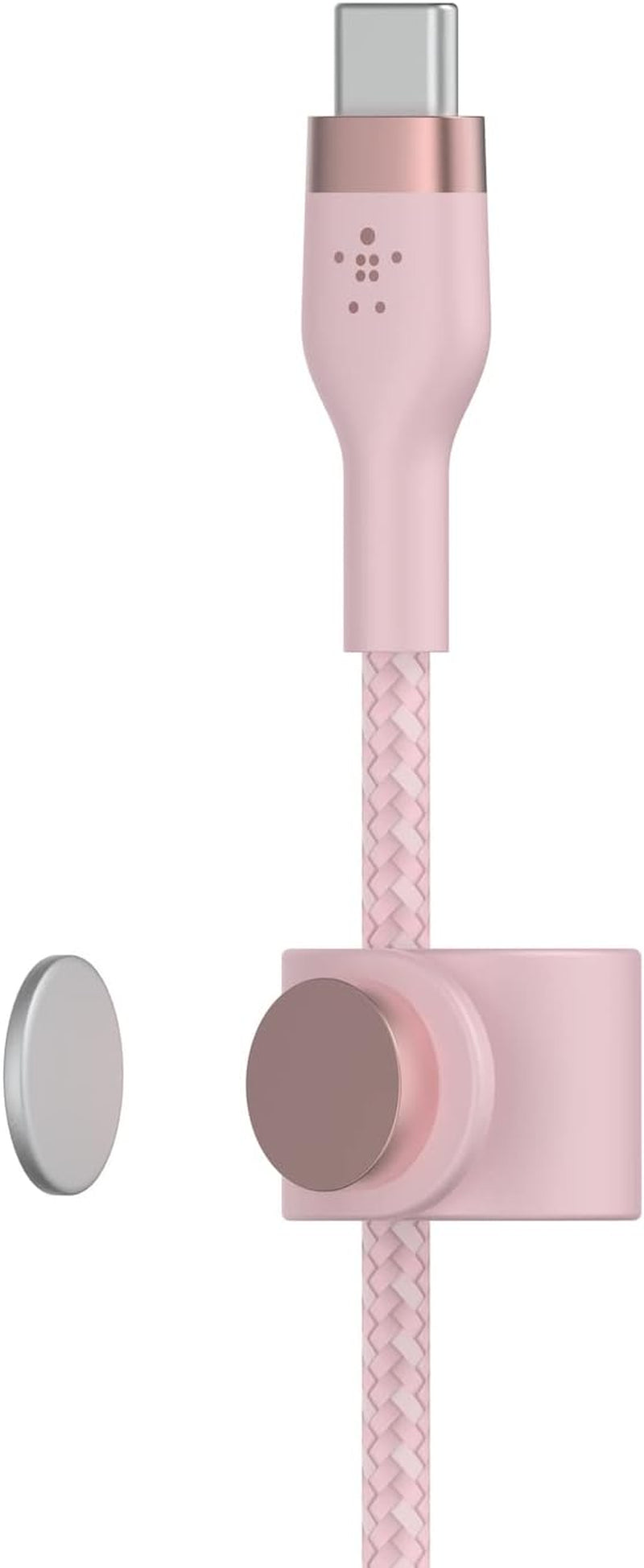 Boostcharge Pro Flex Braided USB-C to Lightning Cable (2M/6.6Ft), Mfi Certified 20W Fast Charging PD Power Delivery for Iphone 14, Iphone 13, 12, 11, Pro, Pro Max, Mini, SE, Ipad - Pink