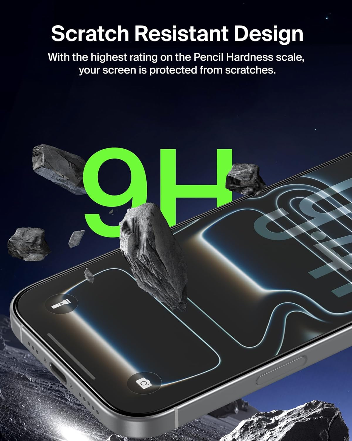 Screenforce Ultraglass 2 Screen Protector for Iphone 17 Pro, 25X Stronger Glass, Scratch-Resistant & Impact Protection, Easy Align Tray for Bubble-Free Application