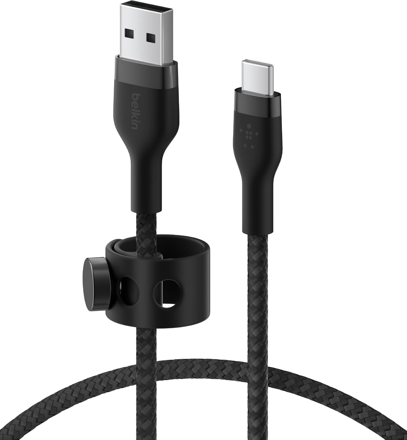 Boostcharge Pro Flex Braided USB-C to USB-A Cable (1M/3.3FT) USB-IF Certified Fast Charging Cable for Iphone 17, Iphone 17 Pro, Ipad, Galaxy S25, Note, Pixel, Nintendo Switch 2 & More - Black