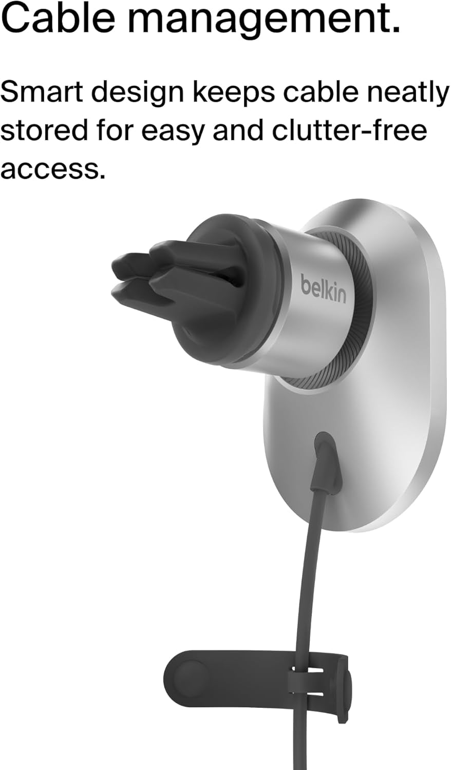 Magsafe-Compatible Wireless Car Charger 15W, Fast Charging Wireless Charger - Powerful Magnetic Vent Holder for Iphone 17, 16, 15, 14, 13 Series, Pixel 10, Secure Car Phone Mount - White