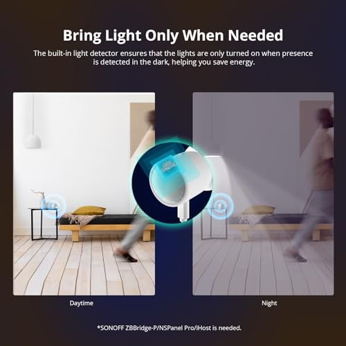 SONOFF SNZB-06P Zigbee 3.0 Human Presence Sensor, Motion Detector,5.8GHz Microwave Radar Motion Sensor,Required Zigbee Hub,Compatible with Alexa,Google Home,Home Assistant: Buy Online at Best Price in UAE - Amazon.ae