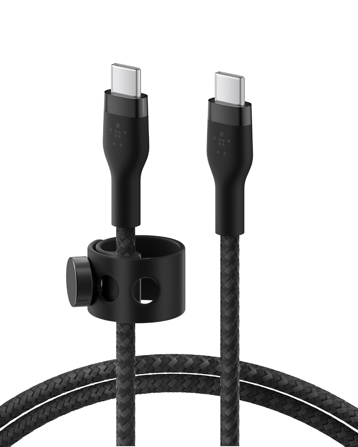 Boostcharge Pro Flex Braided USB-C to USB-C Charger Cable (2M/6.6Ft), USB-IF Fast Charging Cable for Iphone 16 Series, Macbook Pro, Ipad Pro, Galaxy S25, S24, Nintendo Switch 2 & More - Black