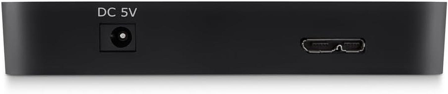 4-Port USB 3.0 Hub – Superspeed Powered Station with 5 Gbps Data & Charging, Compact Desktop Adapter for Laptops, Iphone Chargers, Printers, Storage Devices – Black