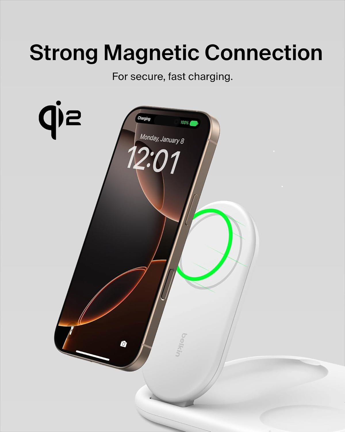 3-In-1 Magsafe-Compatible Iphone Charger - Foldable Magnetic Qi2 Certified, Magsafe Charging Station for Phone, Apple Watch, Airpods - Wireless for Multiple Devices