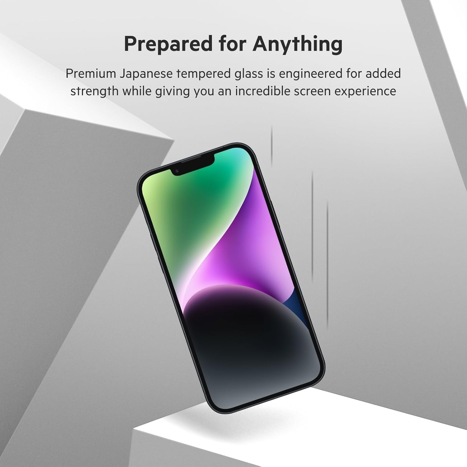 Tempered Glass Treated Screen Protector for Iphone 14, Iphone 13, & 13 Pro - Scratch-Resistant Impact Protection W/Included Easy Align Tray for Bubble-Free Application