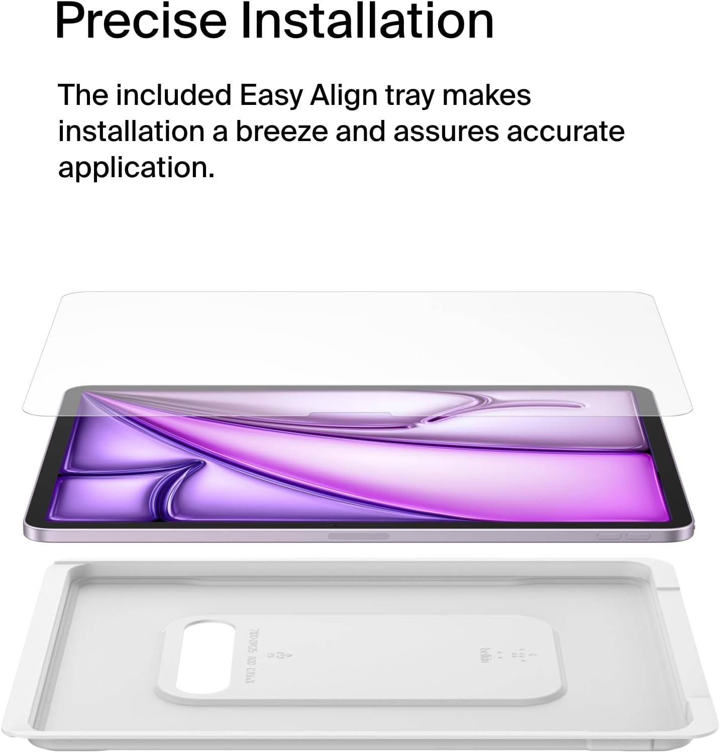 Screenforce Temperedglass Screen Protector for Apple Ipad Air 13" 6Th Generation, Thin, Extra Durable, Scratch-Resistant W/Easy Installation, Compatible W/Case & Apple Pencil