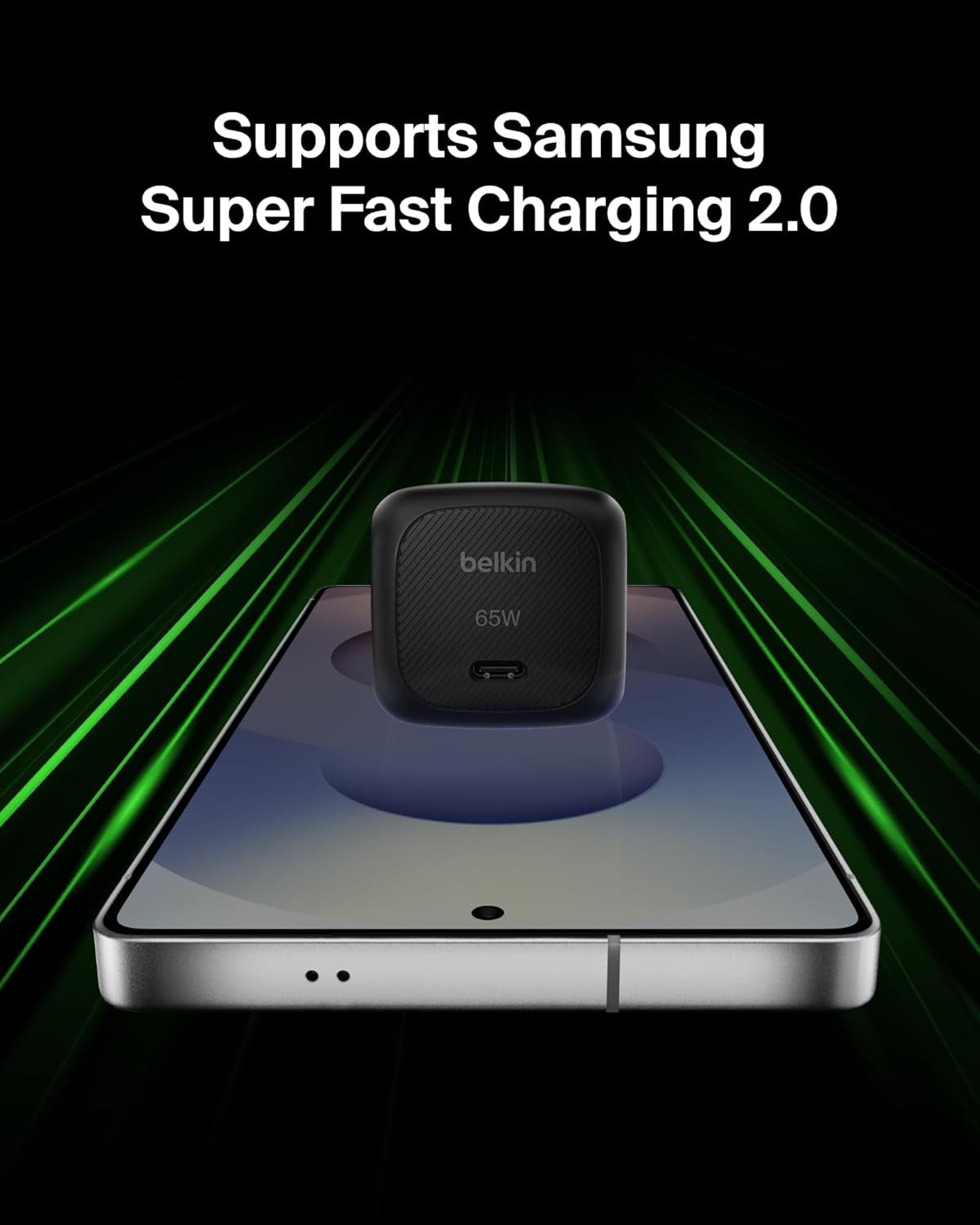USB C Charger Block 65W, Super Fast Charging Block, Type C Wall Charger - Apple Iphone 17, Air, Pro, Galaxy S26, Google Pixel 10, Macbook, Airpods, Chromebook, Nintendo Switch 2 & More - Black
