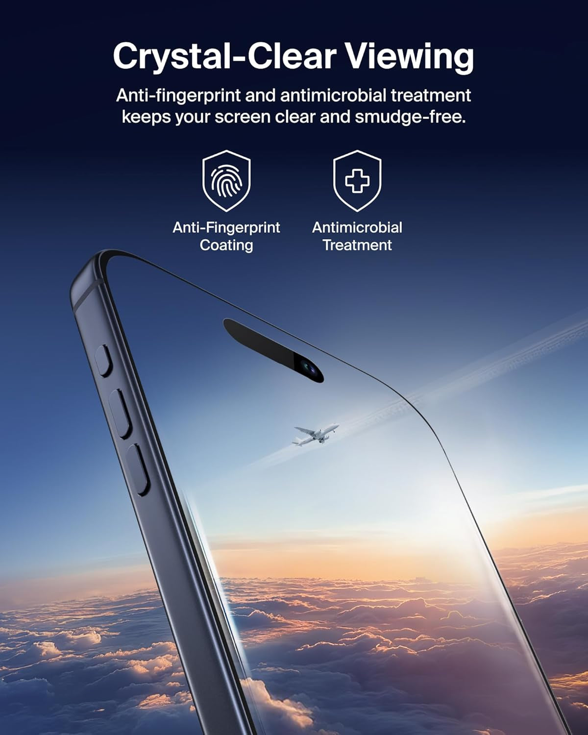 Screenforce Ultraglass 2 Screen Protector for Iphone 17 Pro Max, 25X Stronger Glass, Scratch-Resistant & Impact Protection, Easy Align Tray for Bubble-Free Application, Made with Recycled Glass