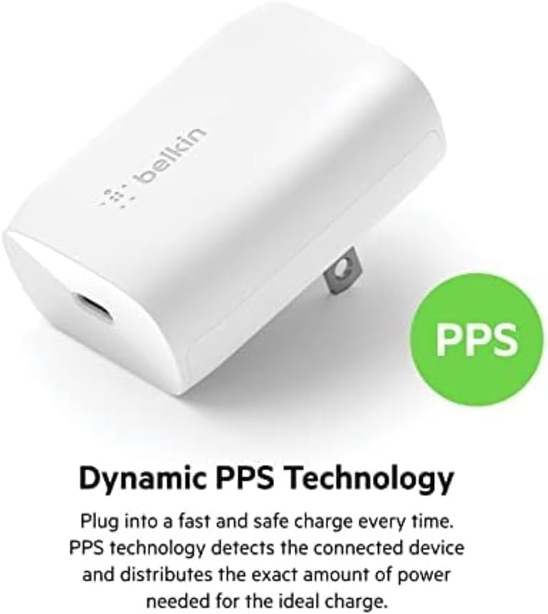 USB C Charger Block 30W (2 Pack) - Fast Charging - Apple Iphone 17, Air, Pro, Pro Max, Samsung Galaxy S25, Ipad, Airpods, Apple Watch, Nintendo Switch 2 & More - White