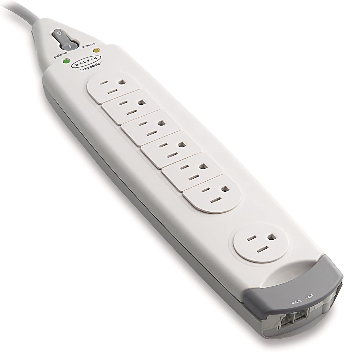 Belkin 7-Outlet Surgemaster Home Series Power Strip Surge Protector with 12Ft Cord, 1060 Joules, White