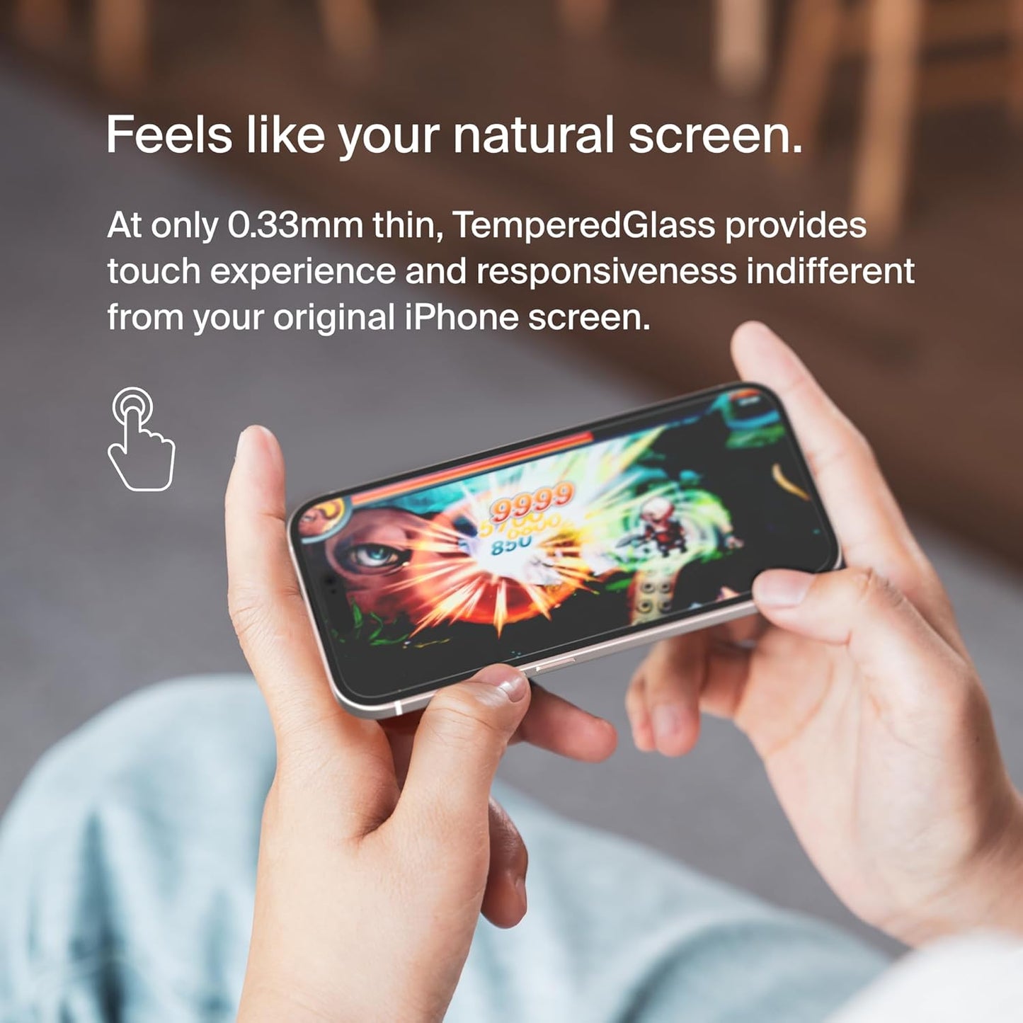 Screenforce Temperedglass Treated Privacy Screen Protector for Iphone 15 and 14 Pro - Slim & Scratch-Resistant - Includes Easy Align Tray for Bubble Free Application
