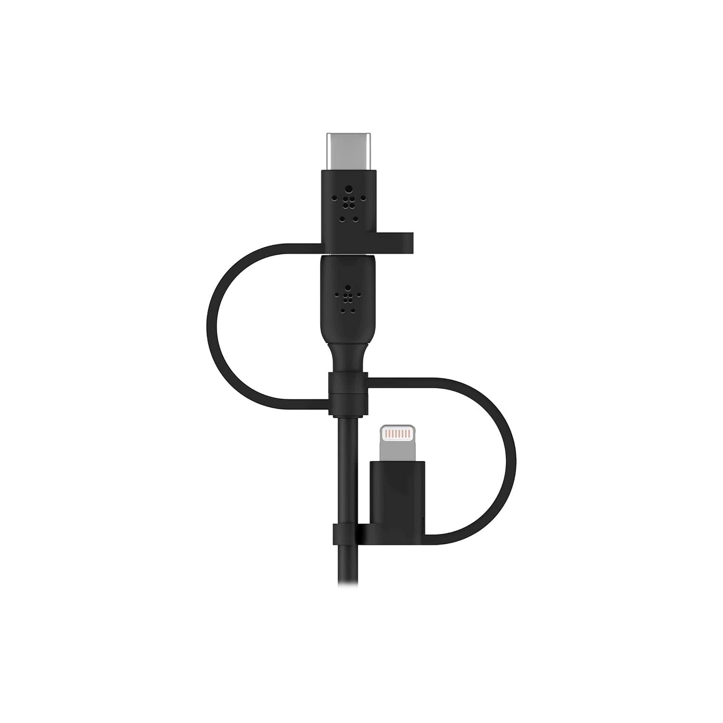 Boostcharge 3-In-1 USB-A to USB-C, Lightning, Micro-Usb Charging Cable (1M/3.3Ft) for Iphone 16, Iphone 16 Pro, Ipad, Galaxy S25, S24, Pixel, Nintendo Switch 2 & More - Black
