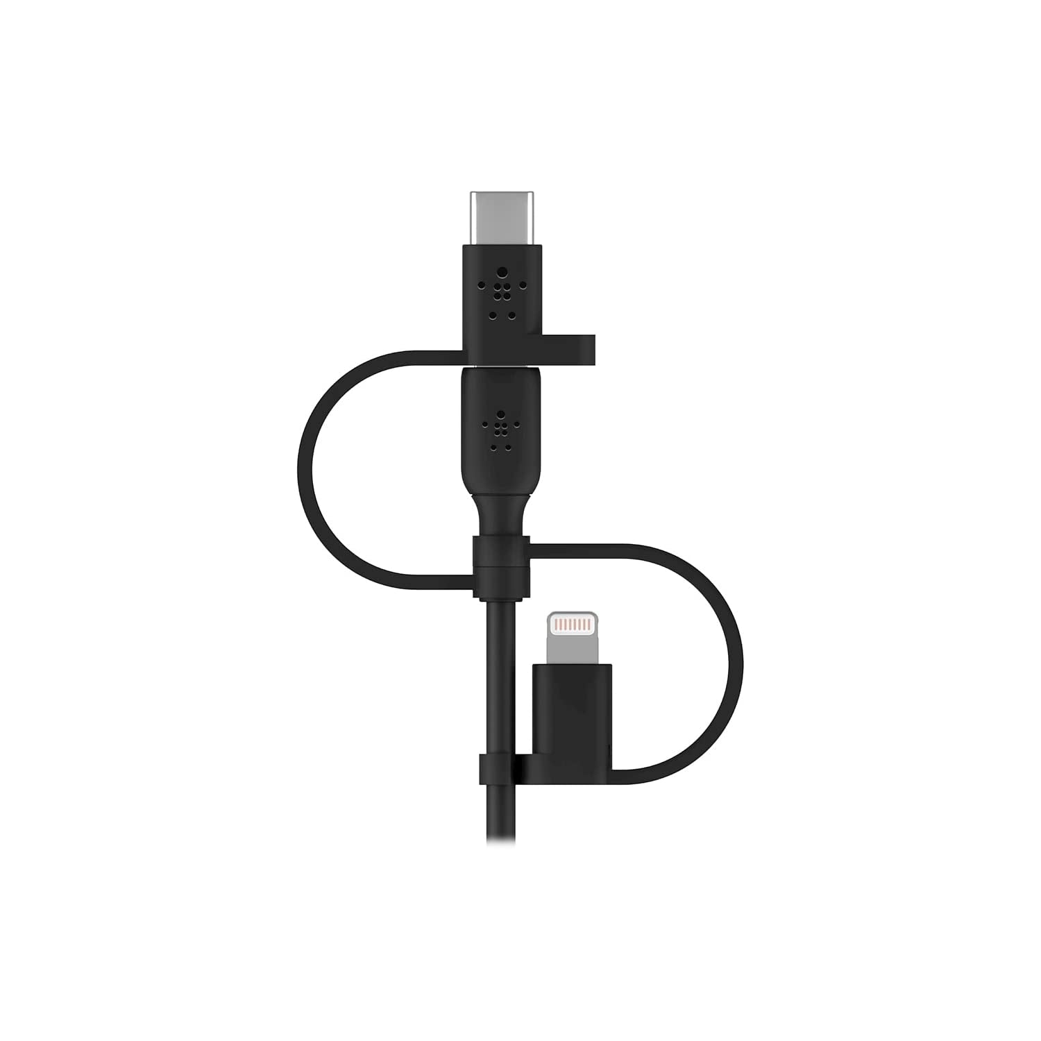 Boostcharge 3-In-1 USB-A to USB-C, Lightning, Micro-Usb Charging Cable (1M/3.3Ft) for Iphone 16, Iphone 16 Pro, Ipad, Galaxy S25, S24, Pixel, Nintendo Switch 2 & More - Black