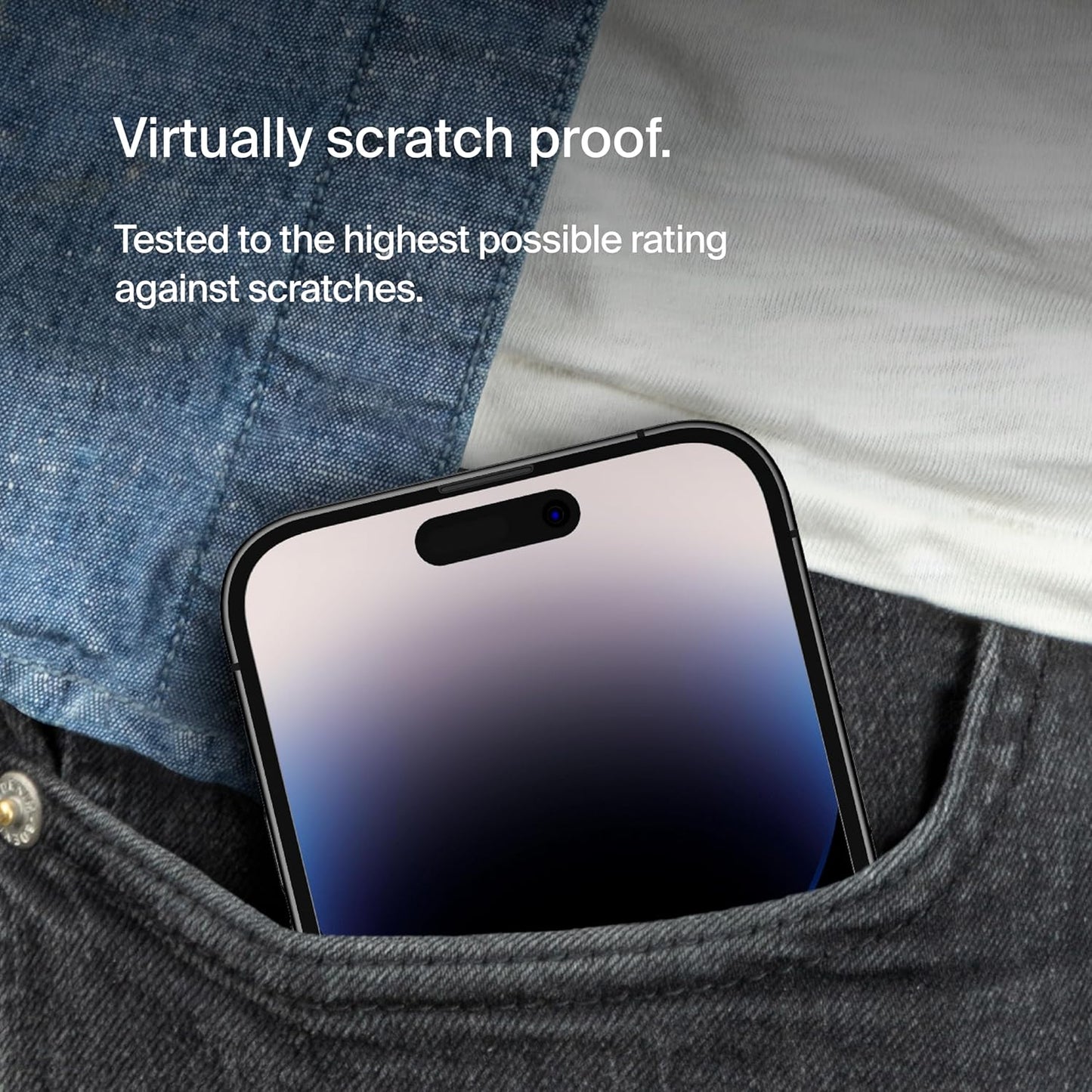Temperedglass Iphone 14 Pro Max Screen Protector - Iphone 14 Pro Max Accessories - Easy Application W/Installation Guide Stickers - Tempered Glass Screen Protector - 9H Hardness Tested