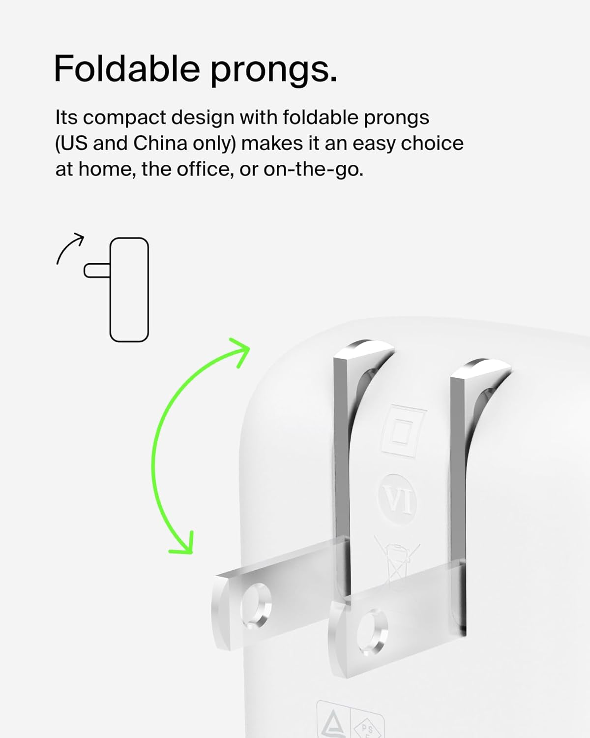 Dual Port Charger Block 42W, USB-C + USB-A Charger - Super Fast Charging - Samsung Galaxy S25, Apple Iphone 17, Air, Pro, Pro Max, Ipad, Macbook, Google Pixel, Nintendo Switch 2 & More - White