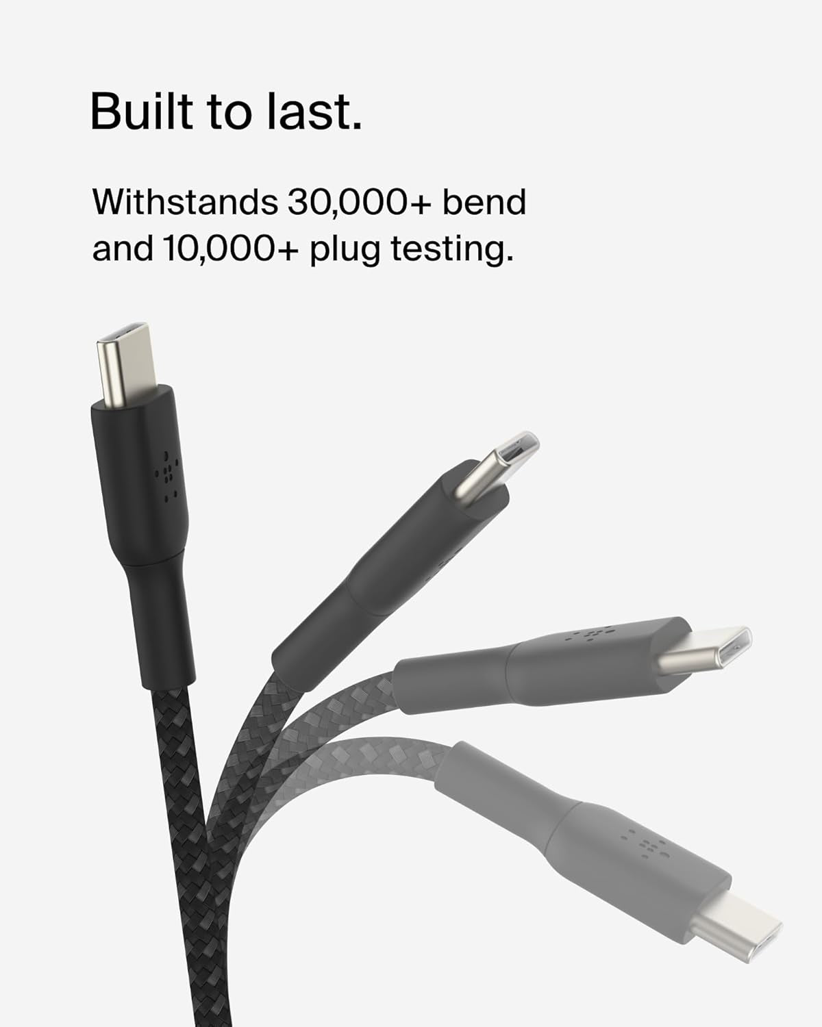 Boostcharge Braided USB-C to USB-C Cable (2M/6.6Ft) for Iphone 16, Iphone 16 Pro, Iphone 16 Pro Max, Galaxy S25, S24, Note, Pixel 9 & 8, Ipad Pro, Nintendo Switch 2 & More - Black