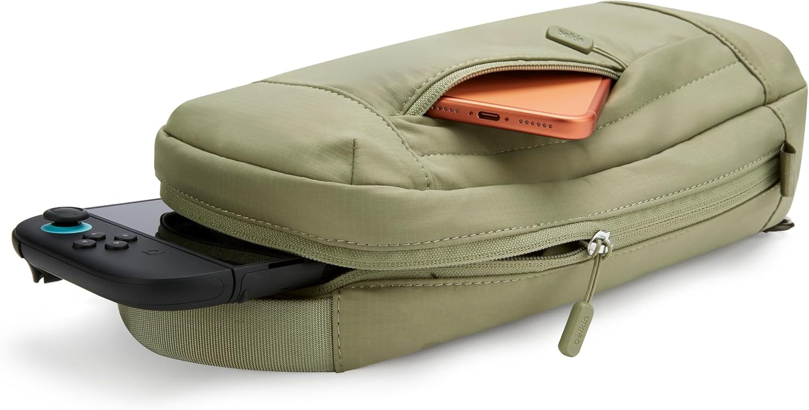 Nintendo Switch 2 Carrying Case, Sling Crossbody Travel Bag, Fits up to 2 Pro Controllers with 10 Game Cartridge Slots, Soft Interior & Lightweight Protective Gaming Pouch, Switch 2 Accessories