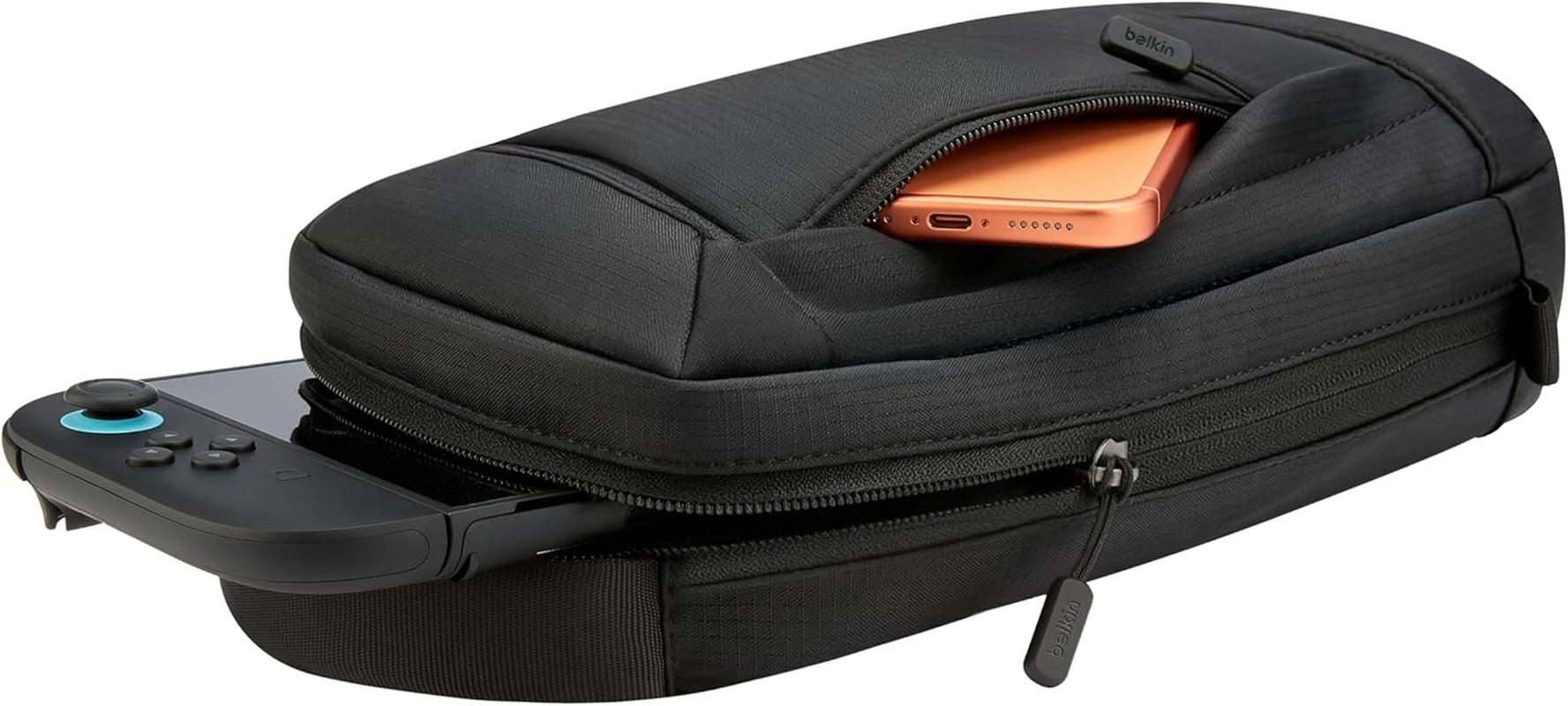 Nintendo Switch 2 Carrying Case, Sling Crossbody Travel Bag, Fits up to 2 Pro Controllers with 10 Game Cartridge Slots, Soft Interior & Lightweight Protective Gaming Pouch, Switch 2 Accessories