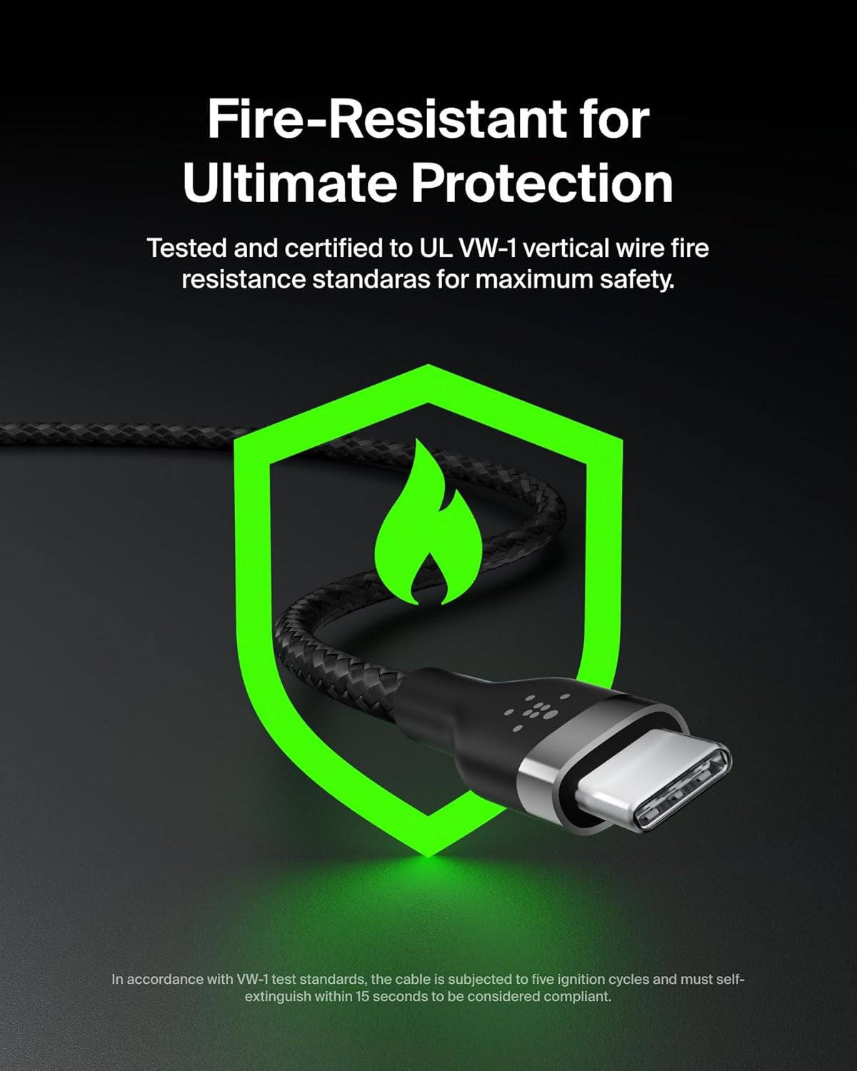 Boostcharge Pro Flex Braided USB-C to USB-C Charger Cable (6.6Ft/2M), USB-IF Certified Fast Charging Cable for Iphone 16 Series, Macbook, Galaxy S25, Nintendo Switch 2 & More - Black (2-Pack)