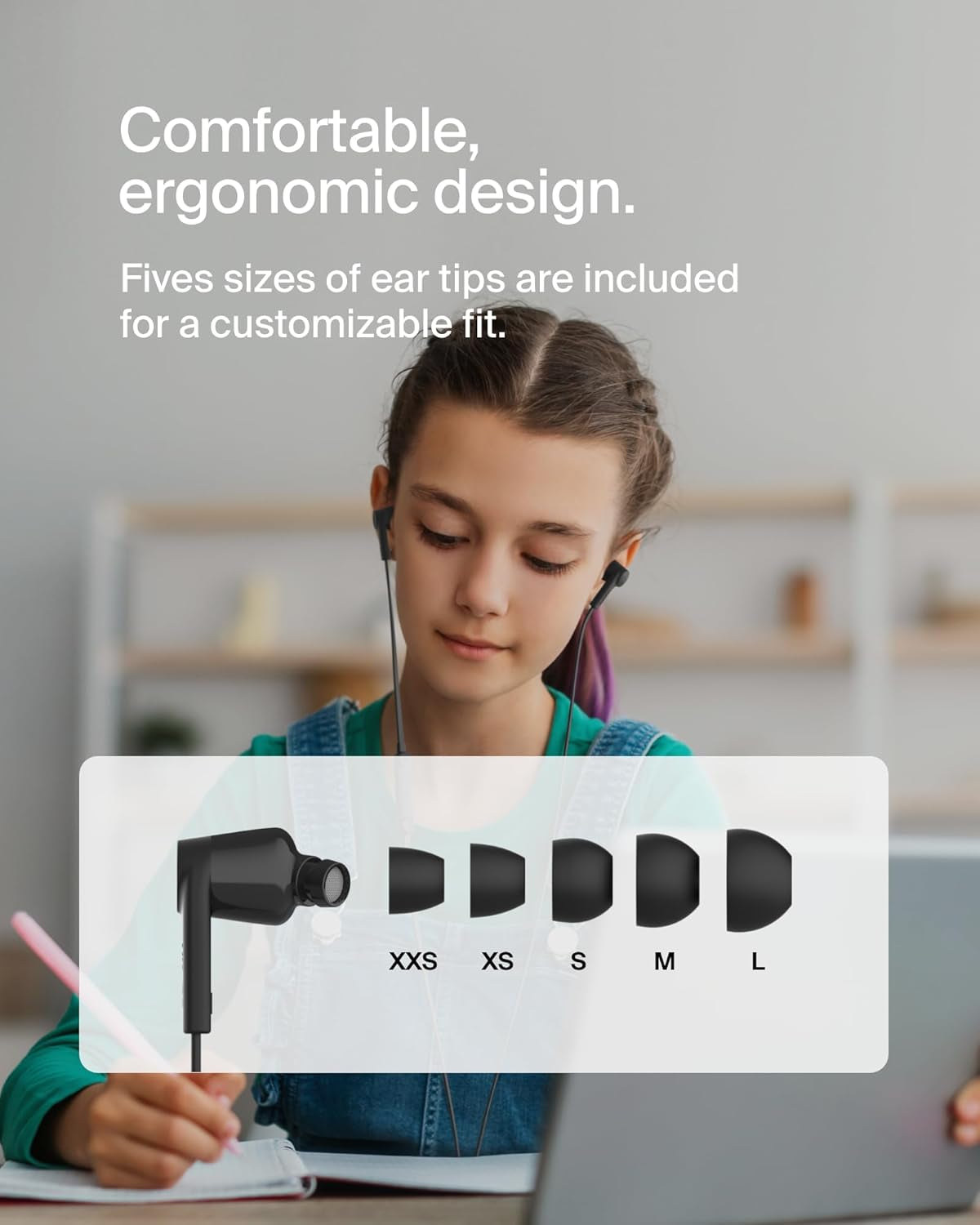 Soundform Wired Earbuds with USB-C Connector, In-Ear Earphones W/Microphone - USB-C Headphones for Iphone 17, Iphone 16, Ipad Mini, Galaxy S26, Google Pixel 10, Android, & More - Black