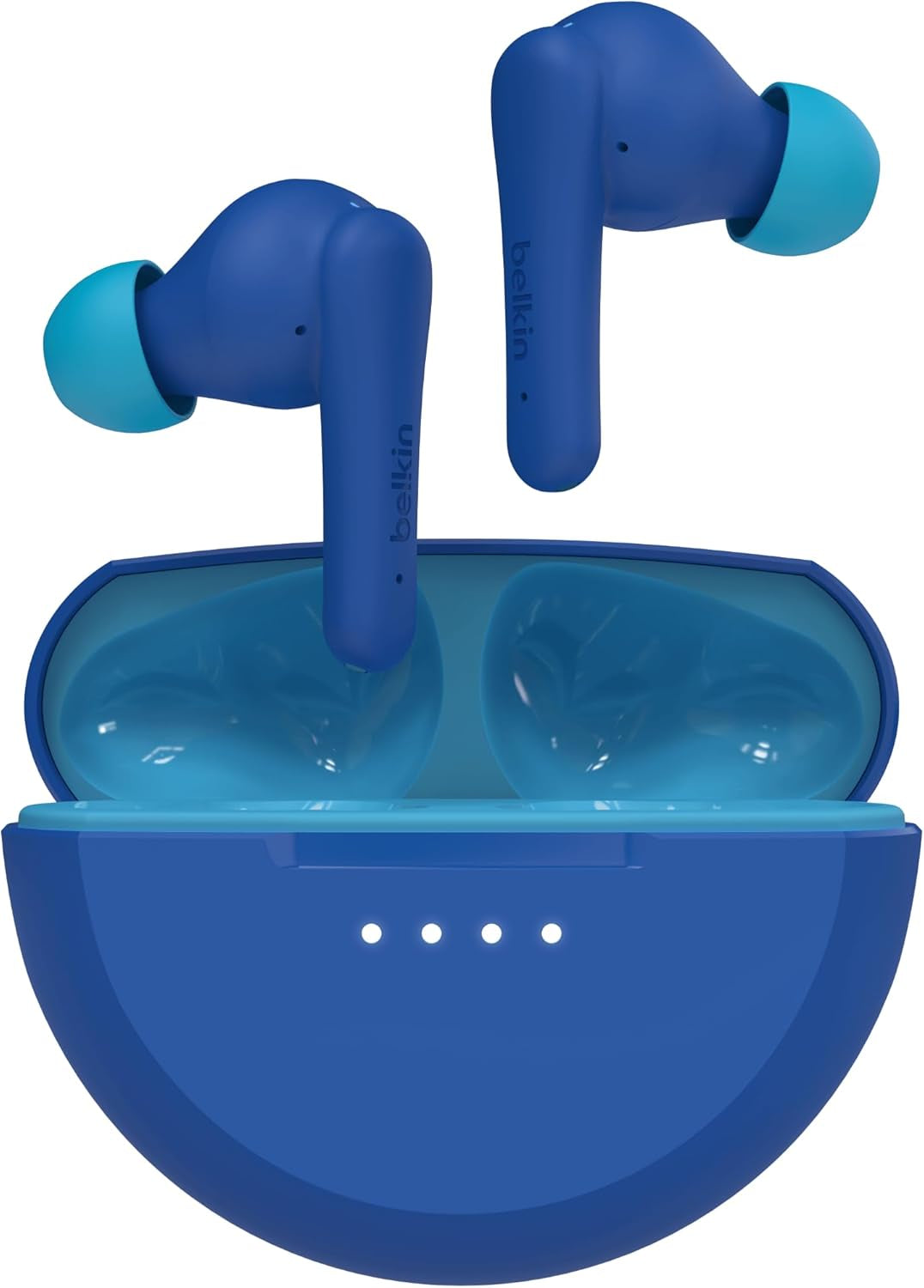 Soundform Nano 2 Bluetooth Earbuds for Kids with Built-In Microphone, 28H Battery Life, Safe 85Db Volume, IPX5 Water Resistance - Kids Bluetooth Earbuds for Iphone, Ipad, Galaxy, & More - Blue