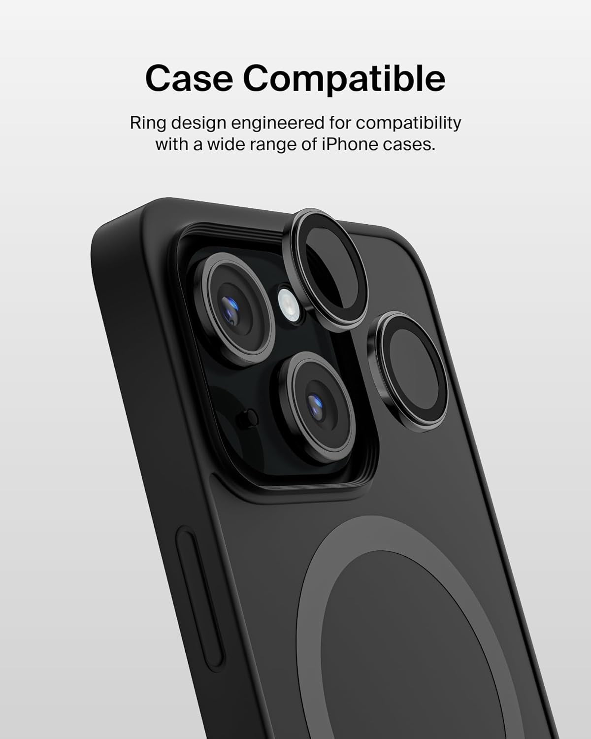 Screenforce Temperedglass Camera Lens Protector for Apple Iphone 15, 15 plus - Case-Compatible Tempered Glass Lens Cover, Apple Iphone Accessories - 2-Pack