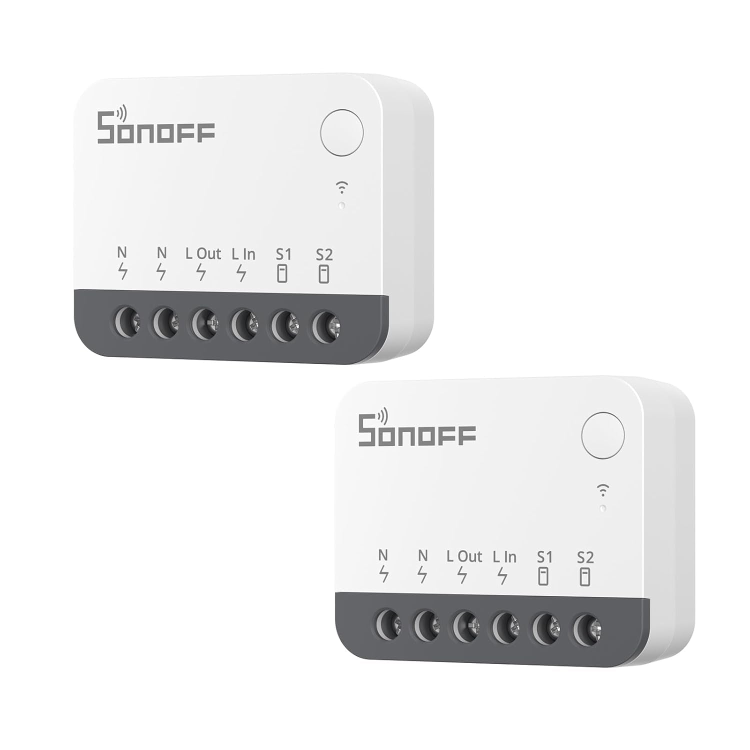 Zigbee Mini Smart Switch (2-Pack) - Compatible with Alexa, SmartThings Hub, Google Home, and ZBBridge - Requires Zigbee 3.0 Gateway Hub