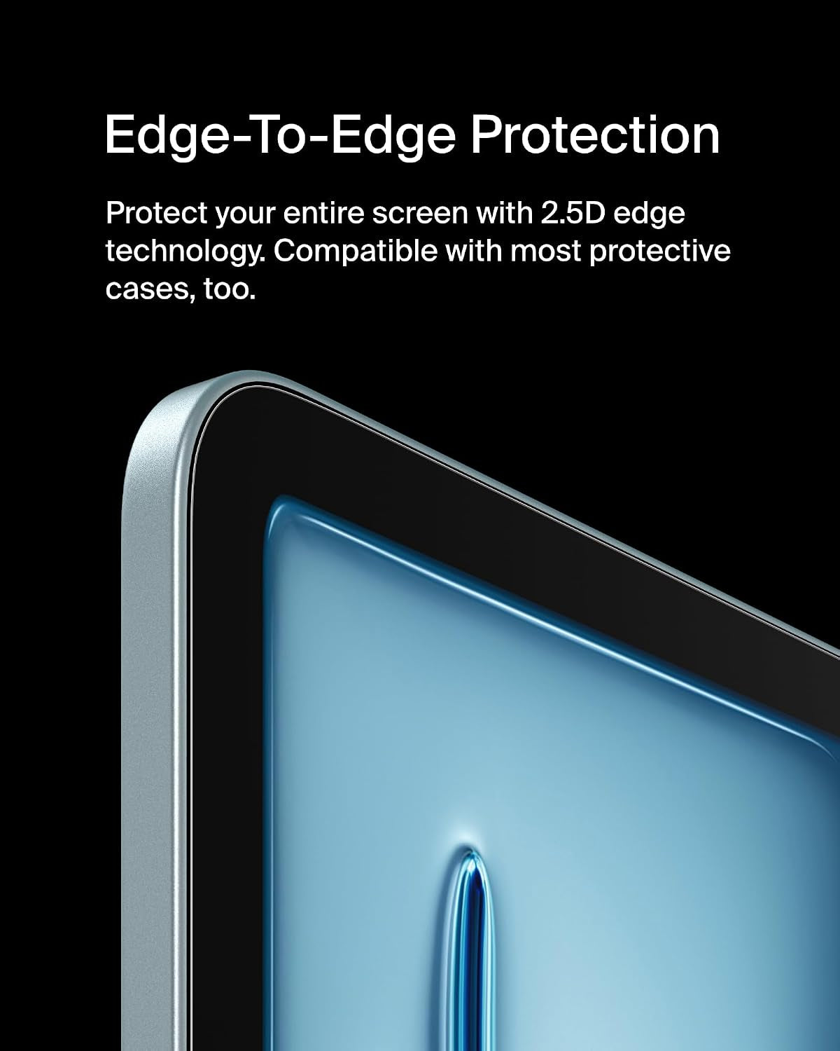Screenforce Temperedglass Screen Protector for Apple Ipad Air 11" 6Th Generation, Thin, Extra Durable, Scratch-Resistant W/Easy Installation, Compatible W/Case & Apple Pencil