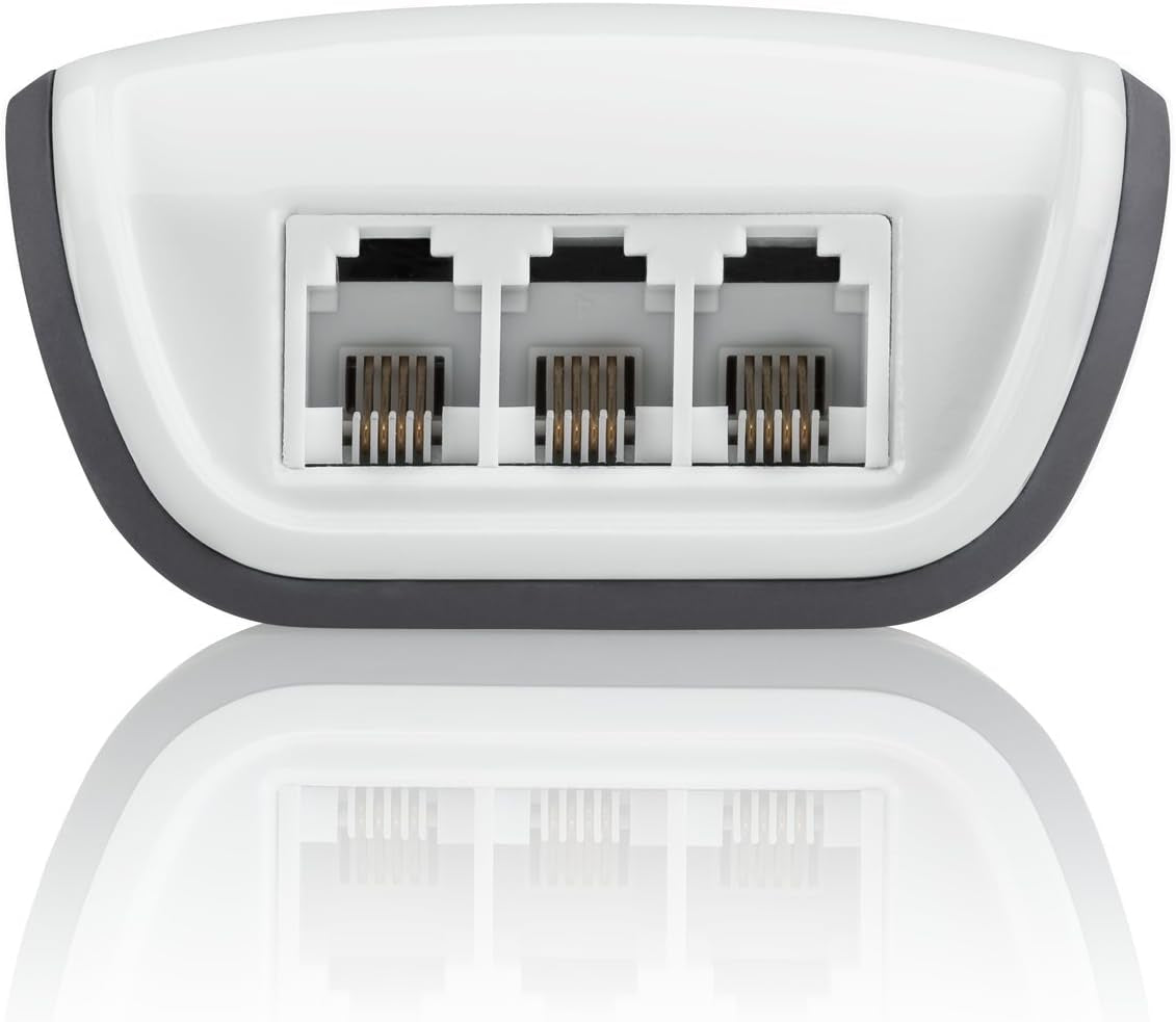 Belkin 7-Outlet AV Power Strip Surge Protector with 12-Foot Power Cord and Telephone Protection, 2000 Joules (Bv107200-12),White