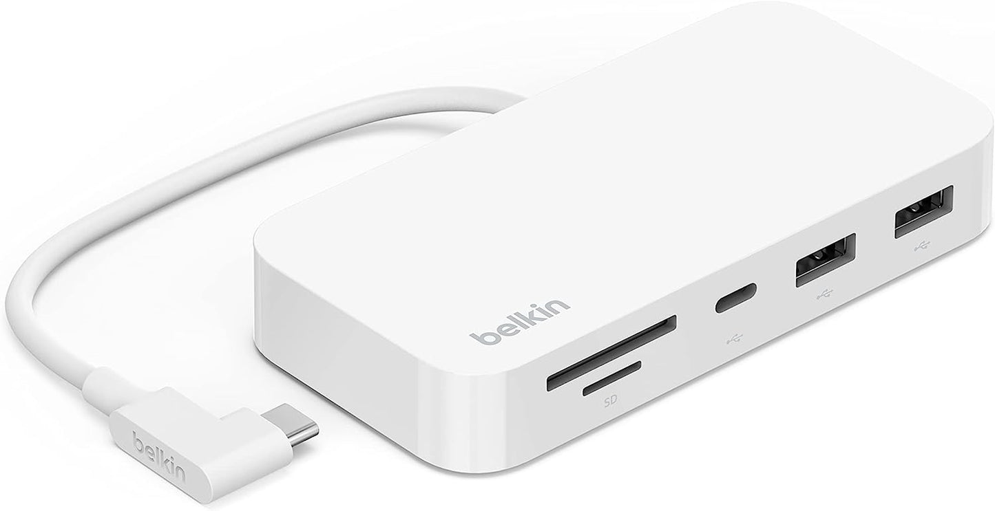 6-In-1 USB-C Hub, Imac 24 Inch Docking Station with SD & Microsd Card Reader, Gigabit Ethernet, 2 USB-A Ports, and USB-C Port for Fast Data Transfers and Peripherals