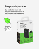 BELKIN BoostCharge Pro 3-Port Laptop Power Bank 20K| Powerful 65W Output, Charge 3x Devices, for MacBook Tablet Phones, Digital Color Display - Black