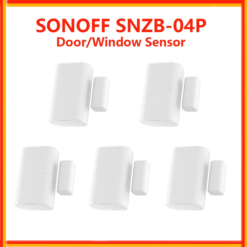SONOFF SNZB-04P Zigbee Door Window Sensor Tamper Alert Zigbee 3.0 Compatible Safety Monitoring eWelink APP Zigbee Hub Needed