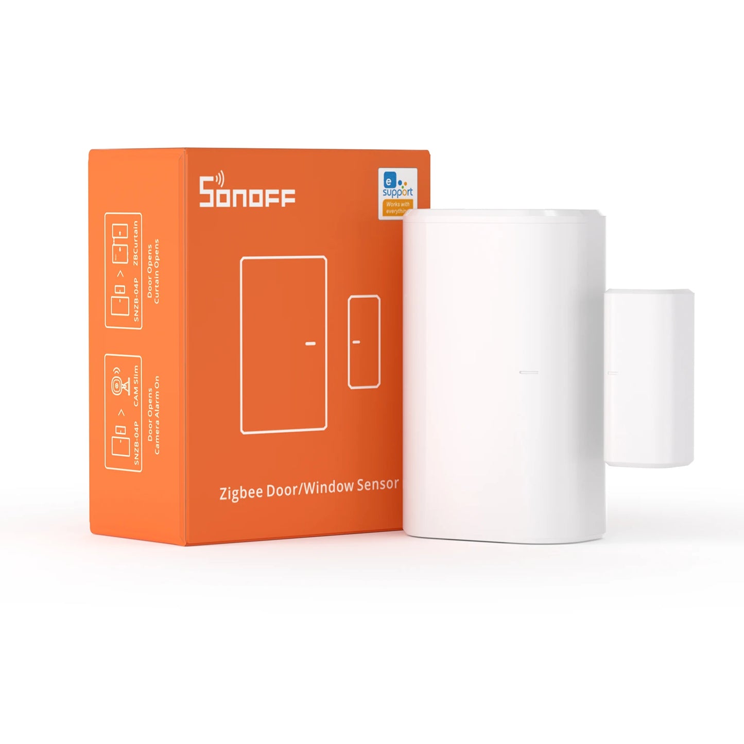 SONOFF SNZB-04P Zigbee Door Window Sensor Tamper Alert Zigbee 3.0 Compatible Safety Monitoring eWelink APP Zigbee Hub Needed